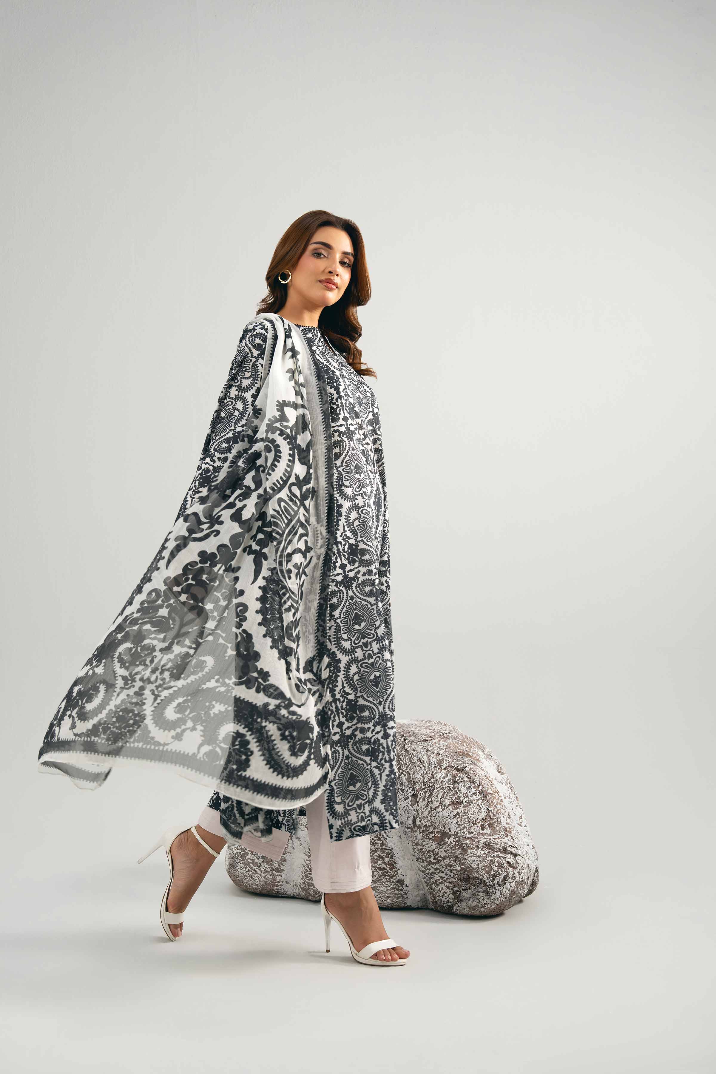 2 Piece - Digital Printed Suit - 42502011 for Women - Unstitched Collection | Nishat | Shop Online