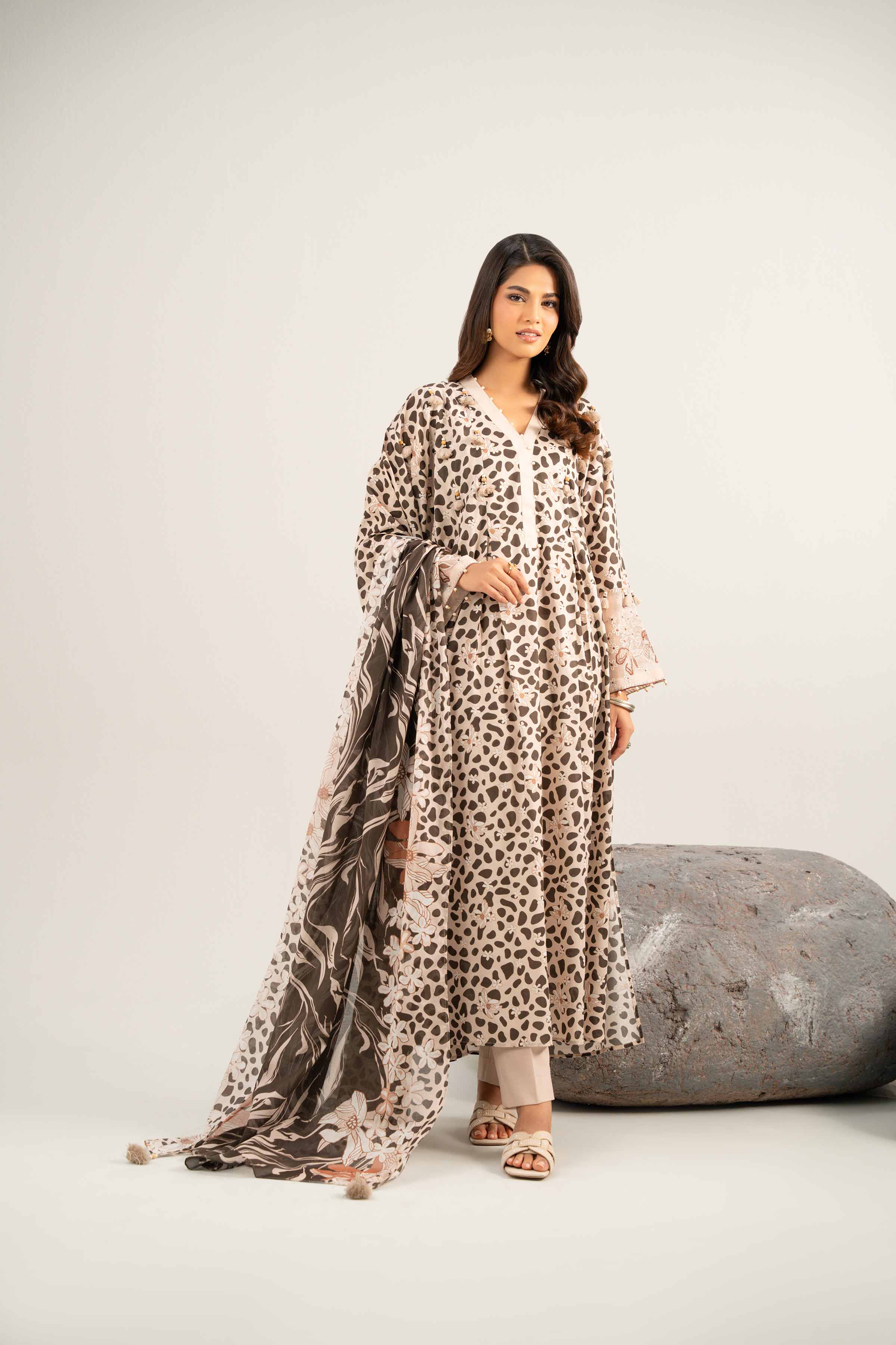 3 Piece - Printed Embroidered Suit - 42502014 for Women - Unstitched Collection | Nishat | Shop Online