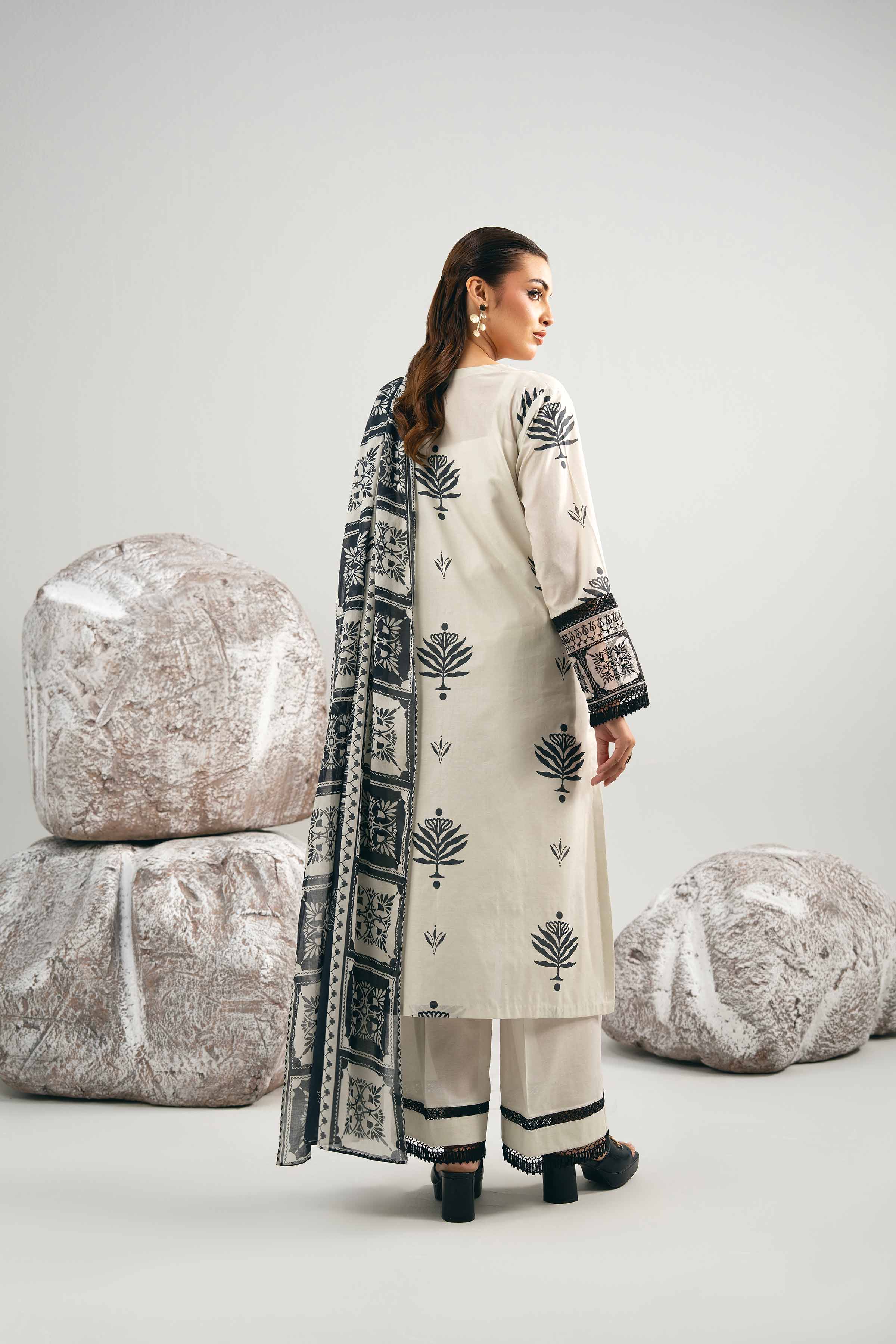 3 Piece - Printed Embroidered Suit - 42502015 for Women - Unstitched Collection | Nishat | Shop Online