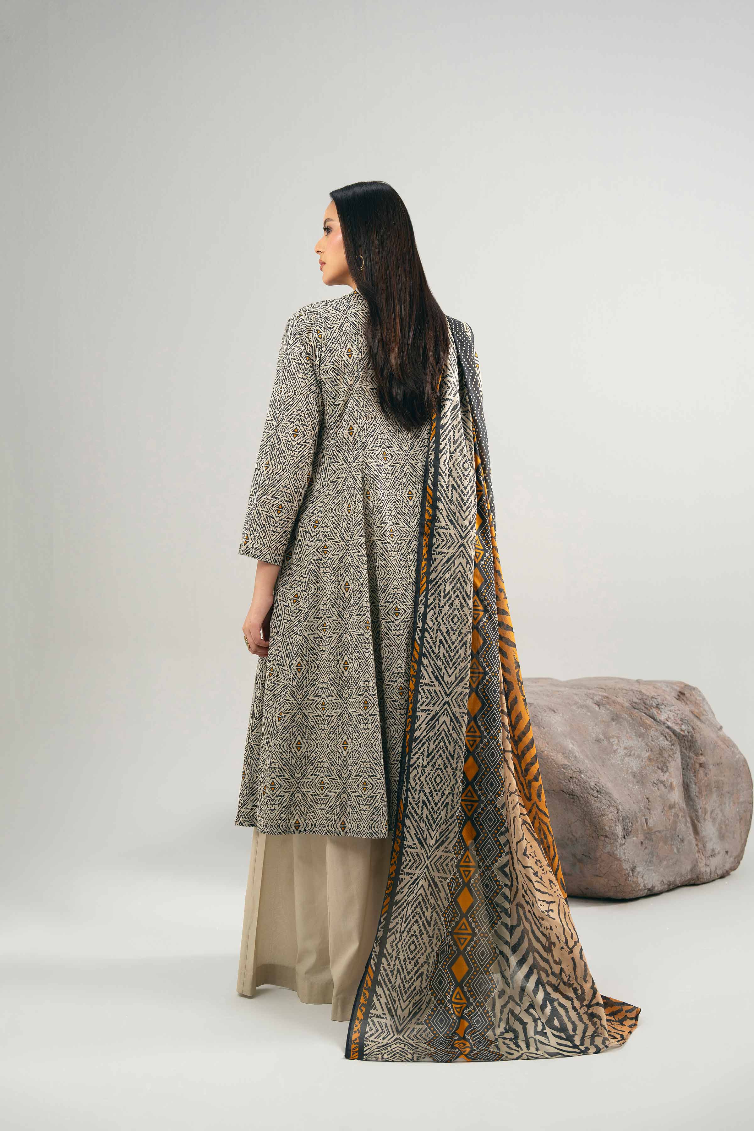 3 Piece - Printed Embroidered Suit - 42502018 for Women - Unstitched Collection | Nishat | Shop Online