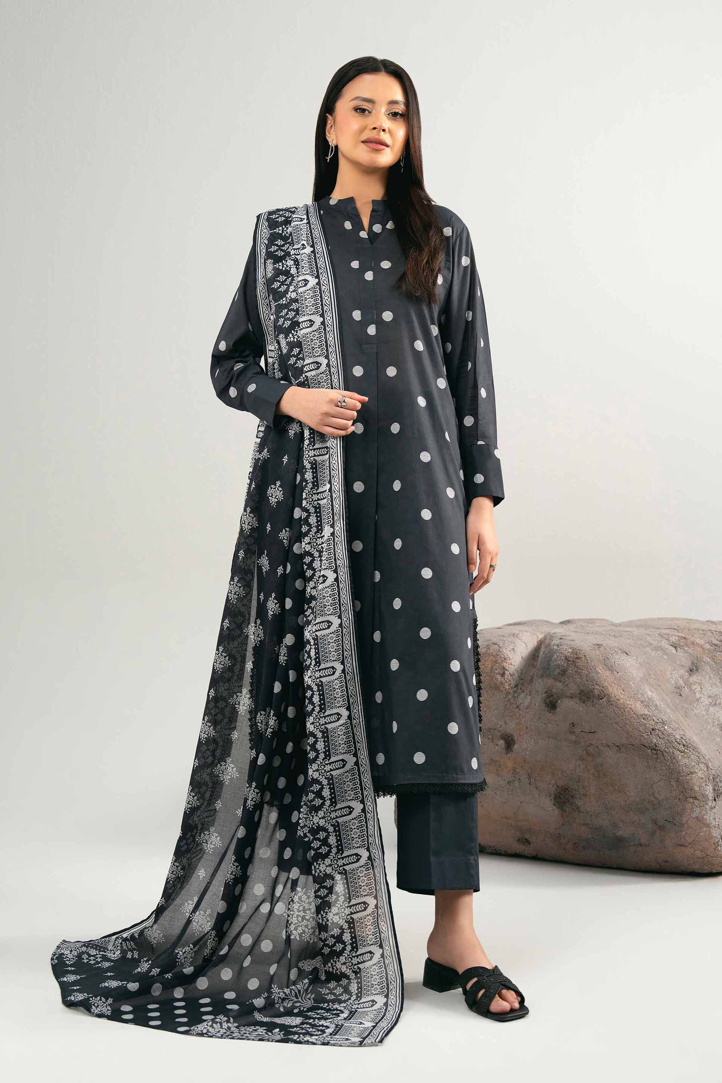 3 Piece - Printed Suit - 42502019 for Women - Unstitched Collection | Nishat | Shop Online