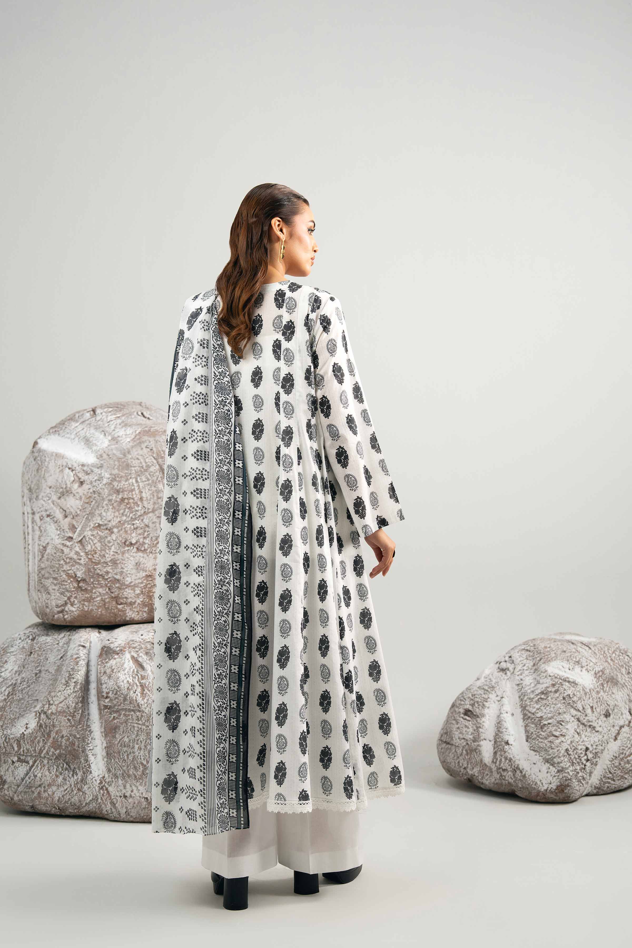 3 Piece - Printed Suit - 42502021 for Women - Unstitched Collection | Nishat | Shop Online