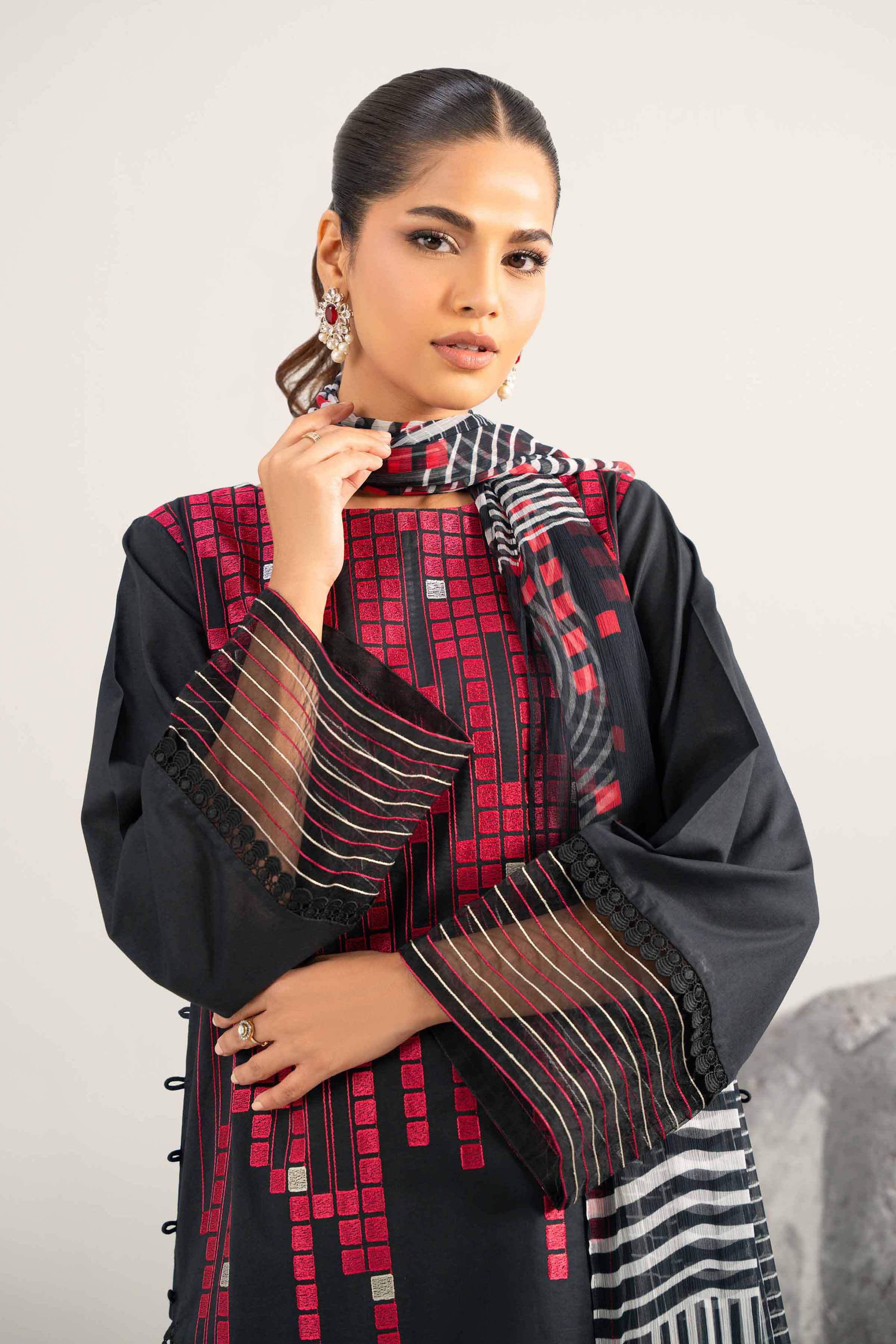 3 Piece - Dyed Printed Embroidered Suit - 42502026 for Women - Unstitched Collection | Nishat | Shop Online