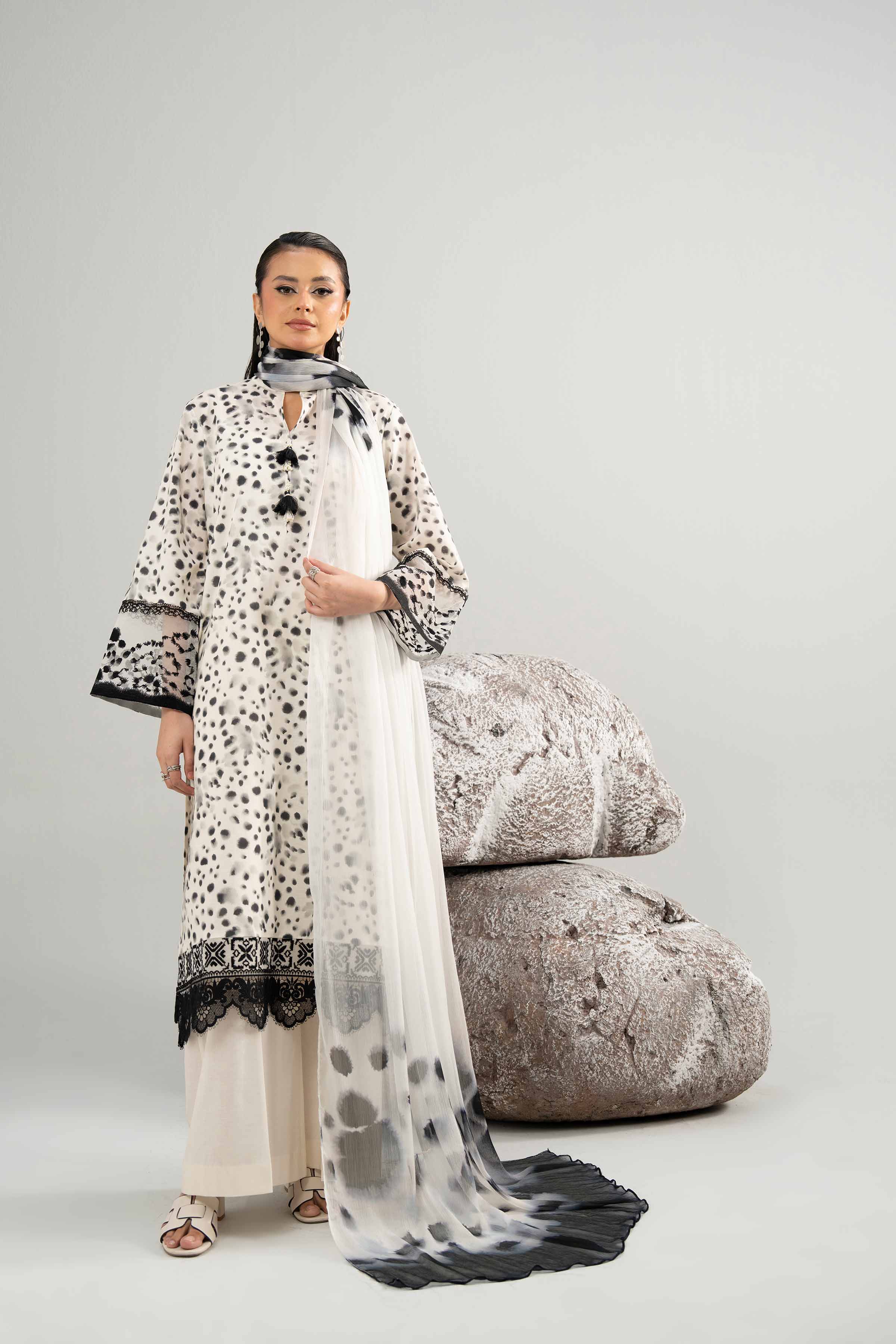 3 Piece - Printed Embroidered Suit - 42502031 for Women - Unstitched Collection | Nishat | Shop Online