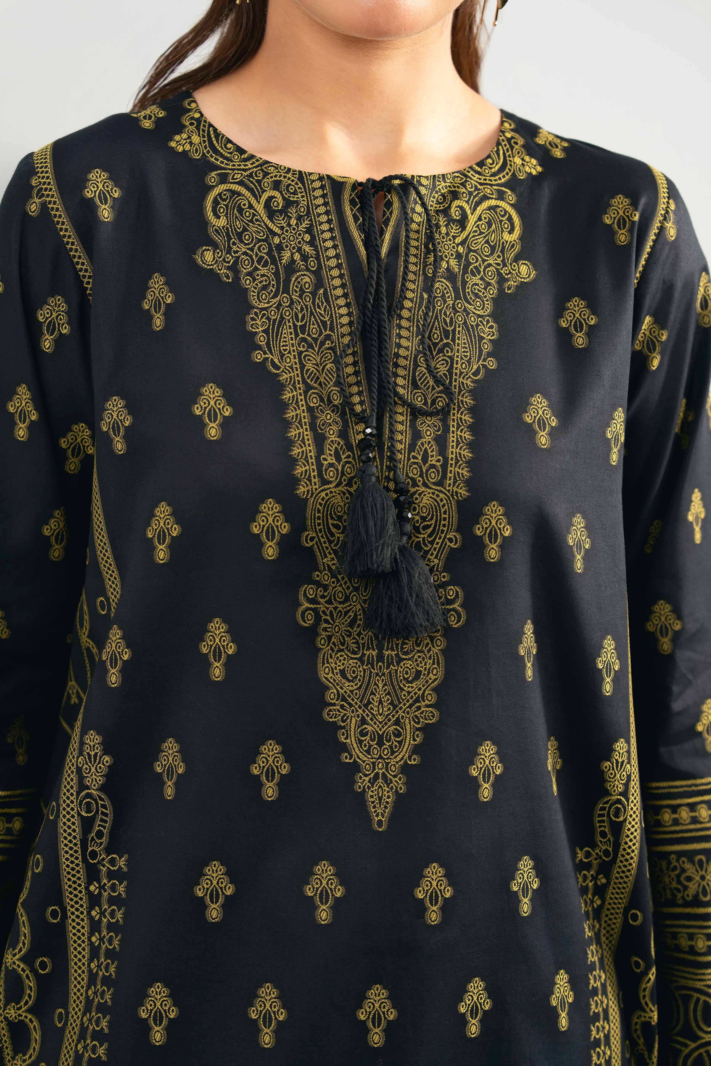 3 Piece - Dyed Jacquard Suit - 42502039 for Women - Unstitched Collection | Nishat | Shop Online