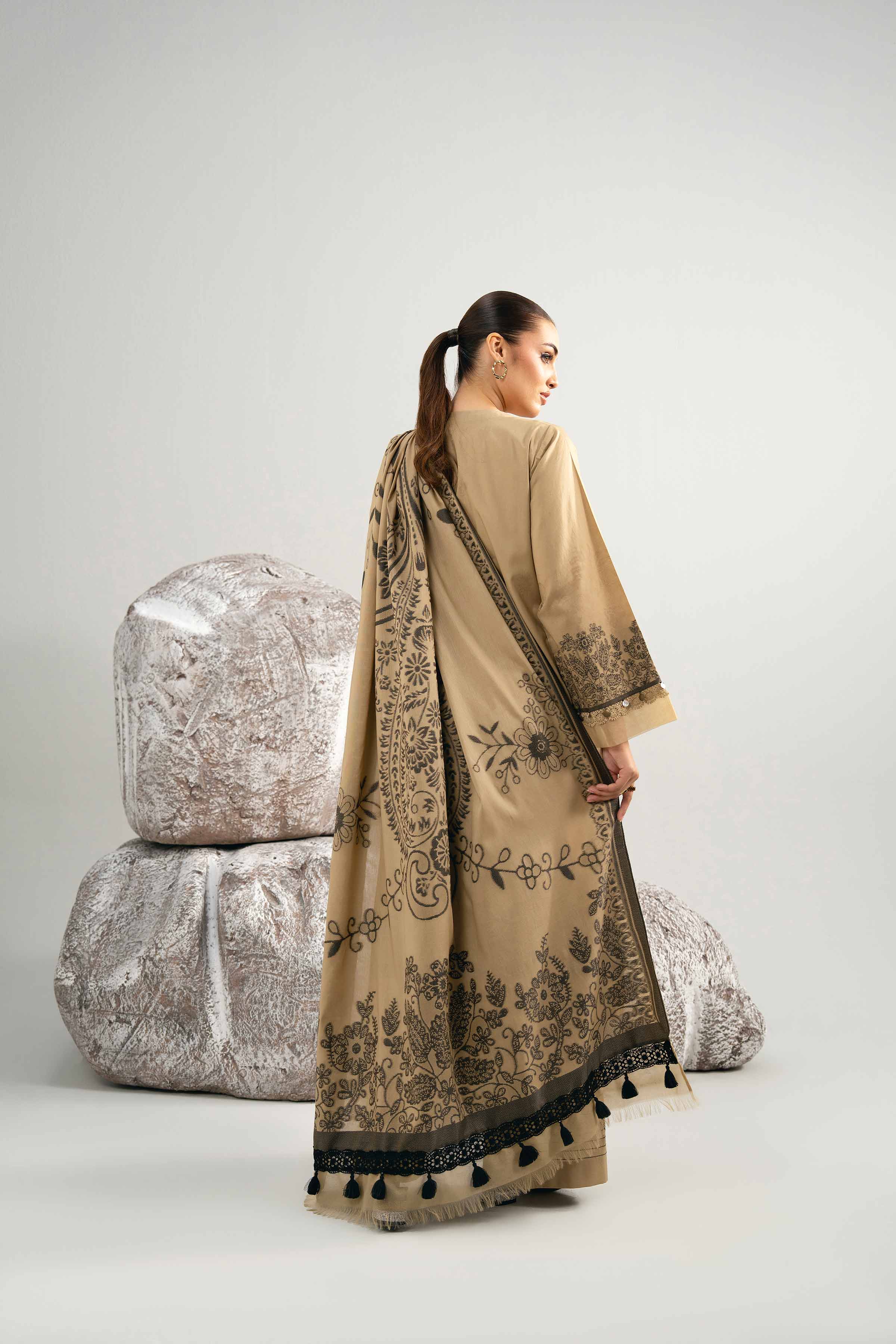 3 Piece - Dyed Jacquard Suit - 42502040 for Women - Unstitched Collection | Nishat | Shop Online