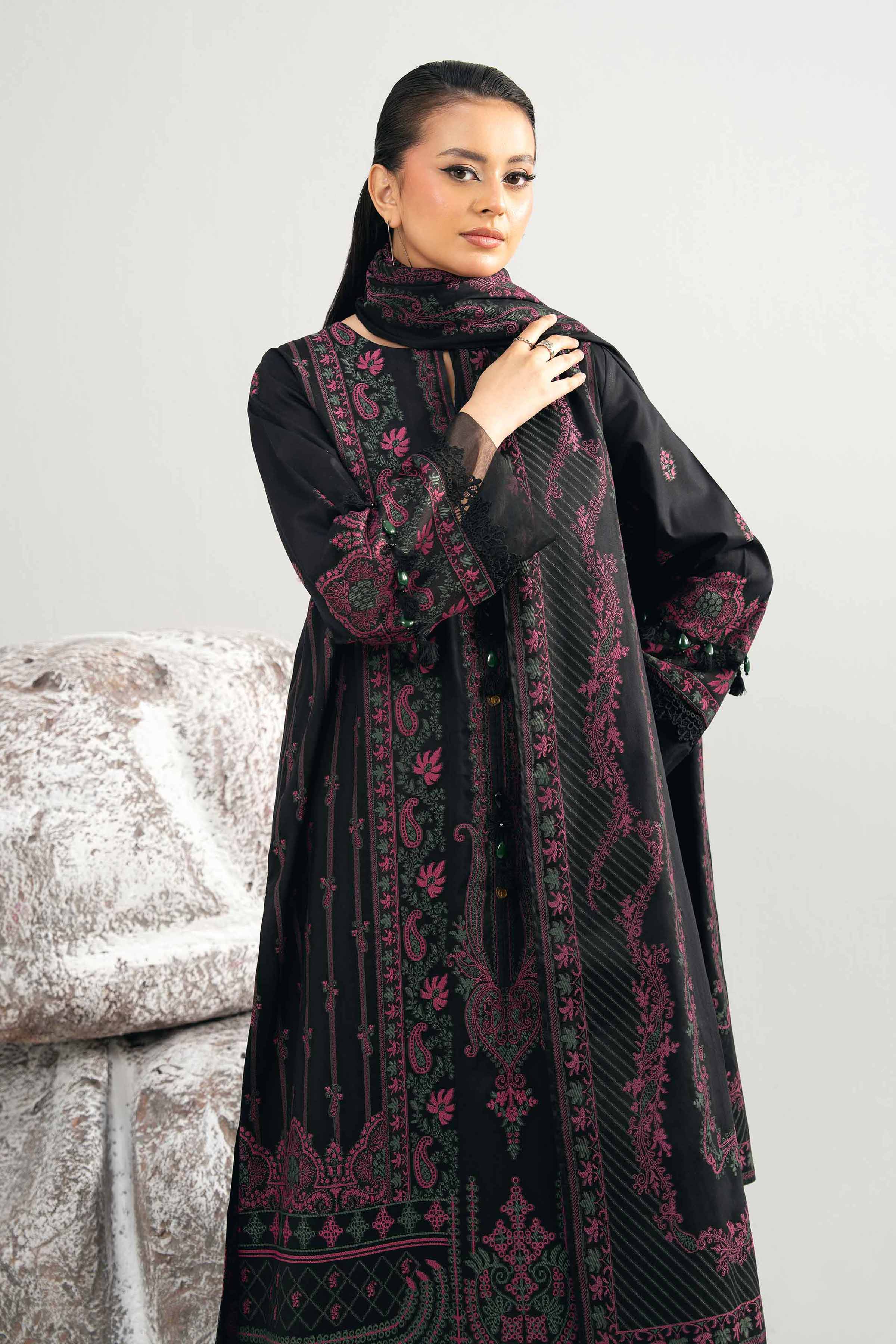 3 Piece - Dyed Jacquard Suit - 42502041 for Women - Unstitched Collection | Nishat | Shop Online