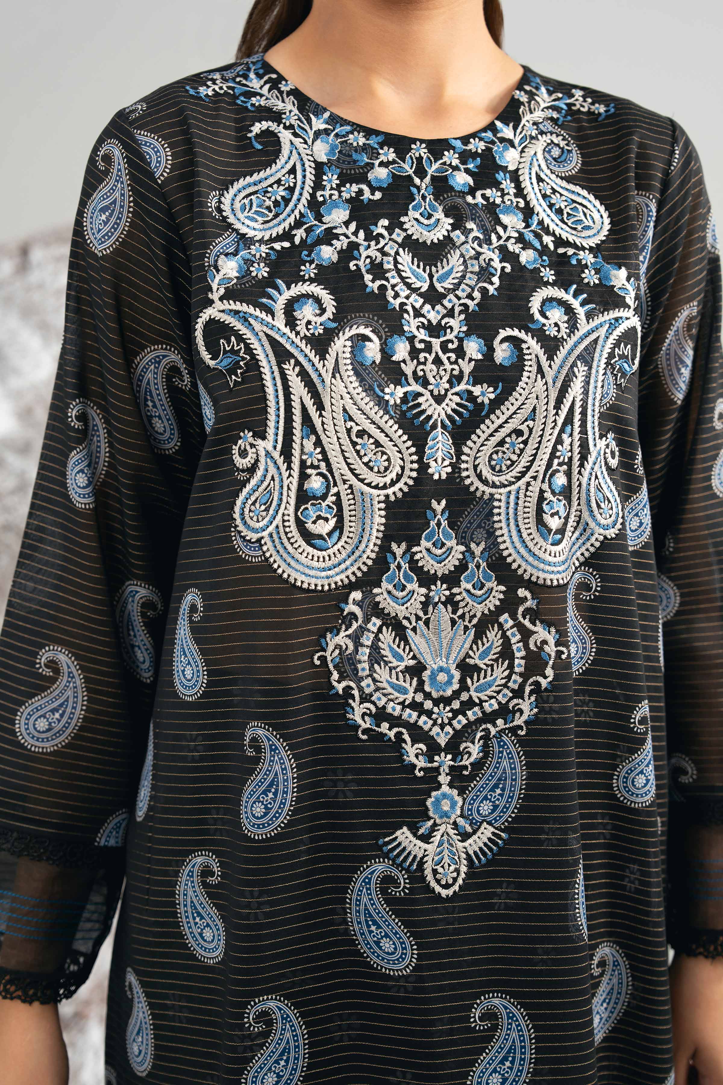 3 Piece - Digital Printed Embroidered Suit - 42502044 for Women - Unstitched Collection | Nishat | Shop Online