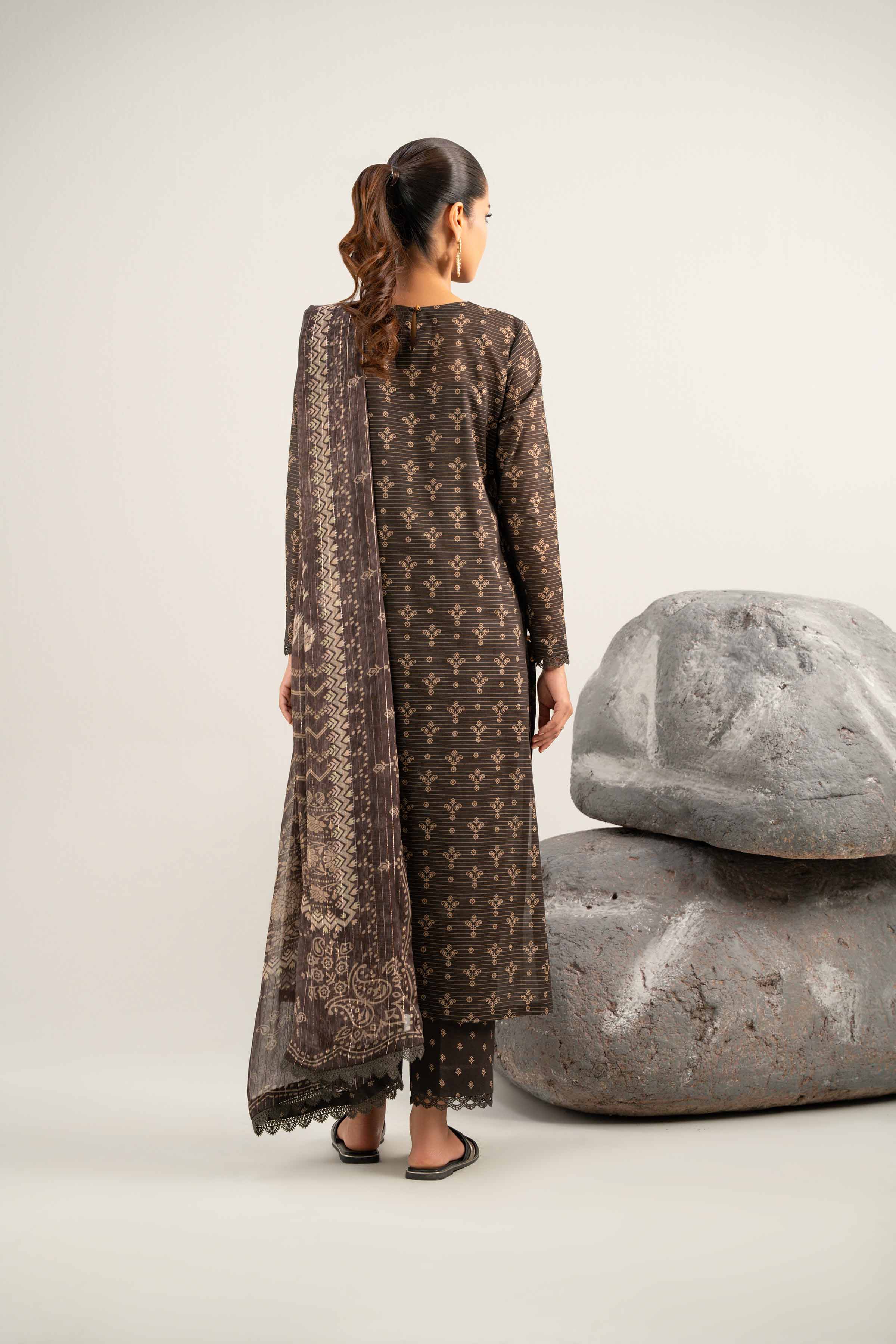 3 Piece - Digital Printed Embroidered Suit - 42502047 for Women - Unstitched Collection | Nishat | Shop Online