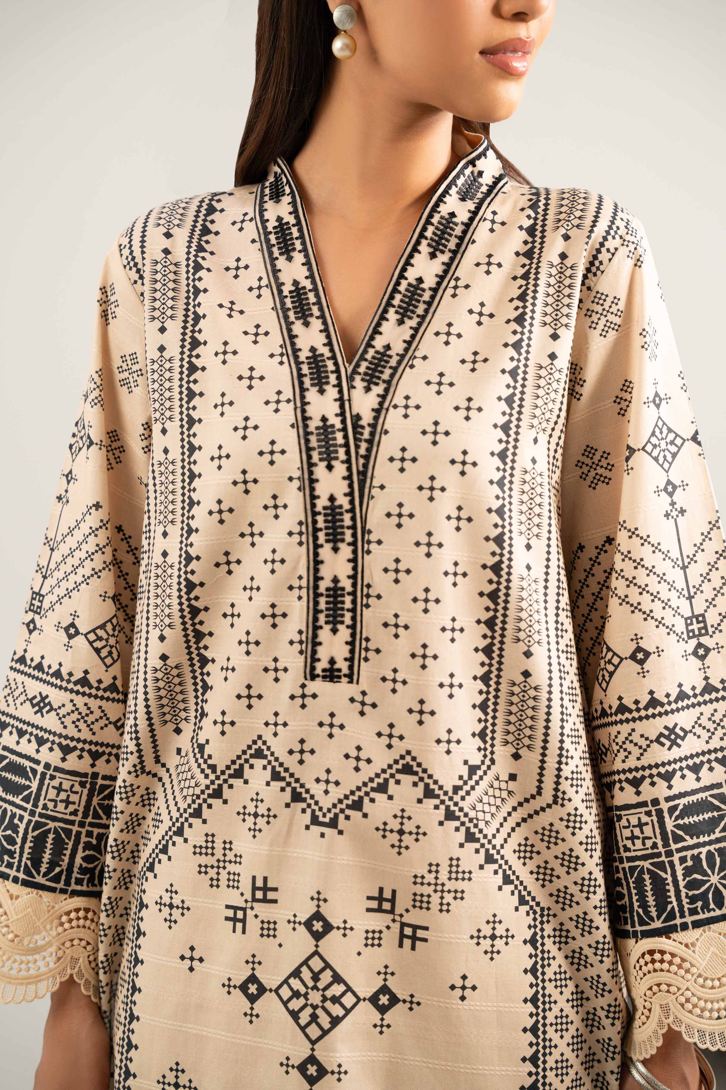3 Piece - Digital Printed Embroidered Suit - 42502049 for Women - Unstitched Collection | Nishat | Shop Online