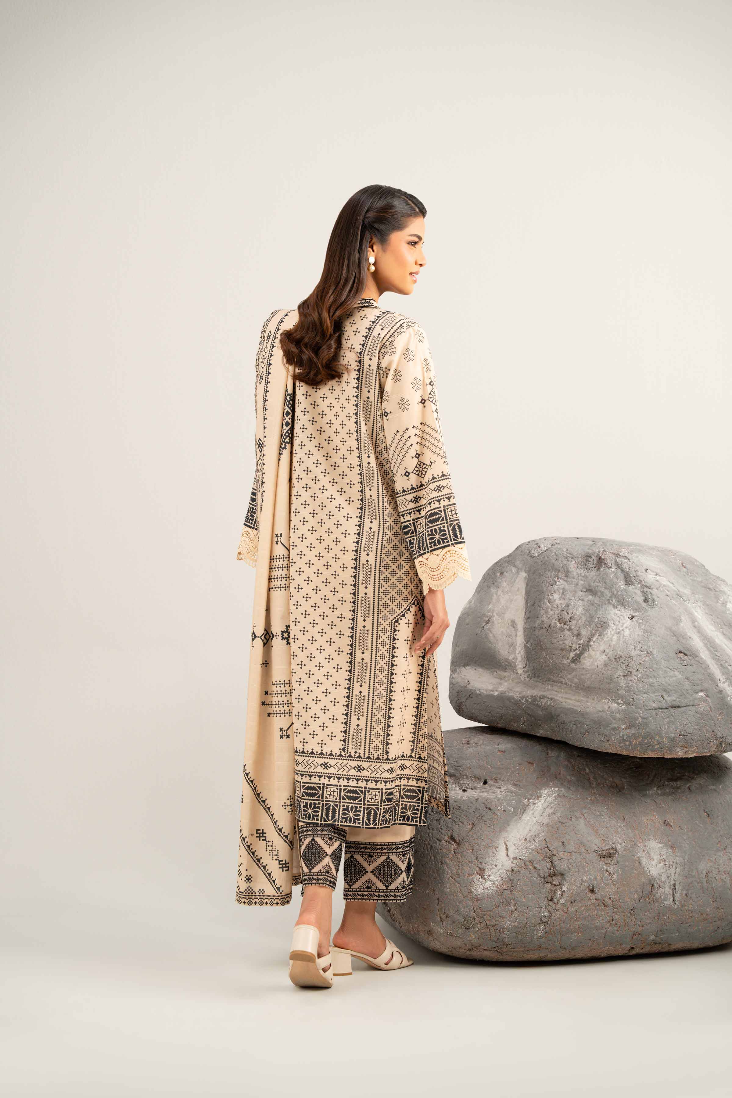 3 Piece - Digital Printed Embroidered Suit - 42502049 for Women - Unstitched Collection | Nishat | Shop Online
