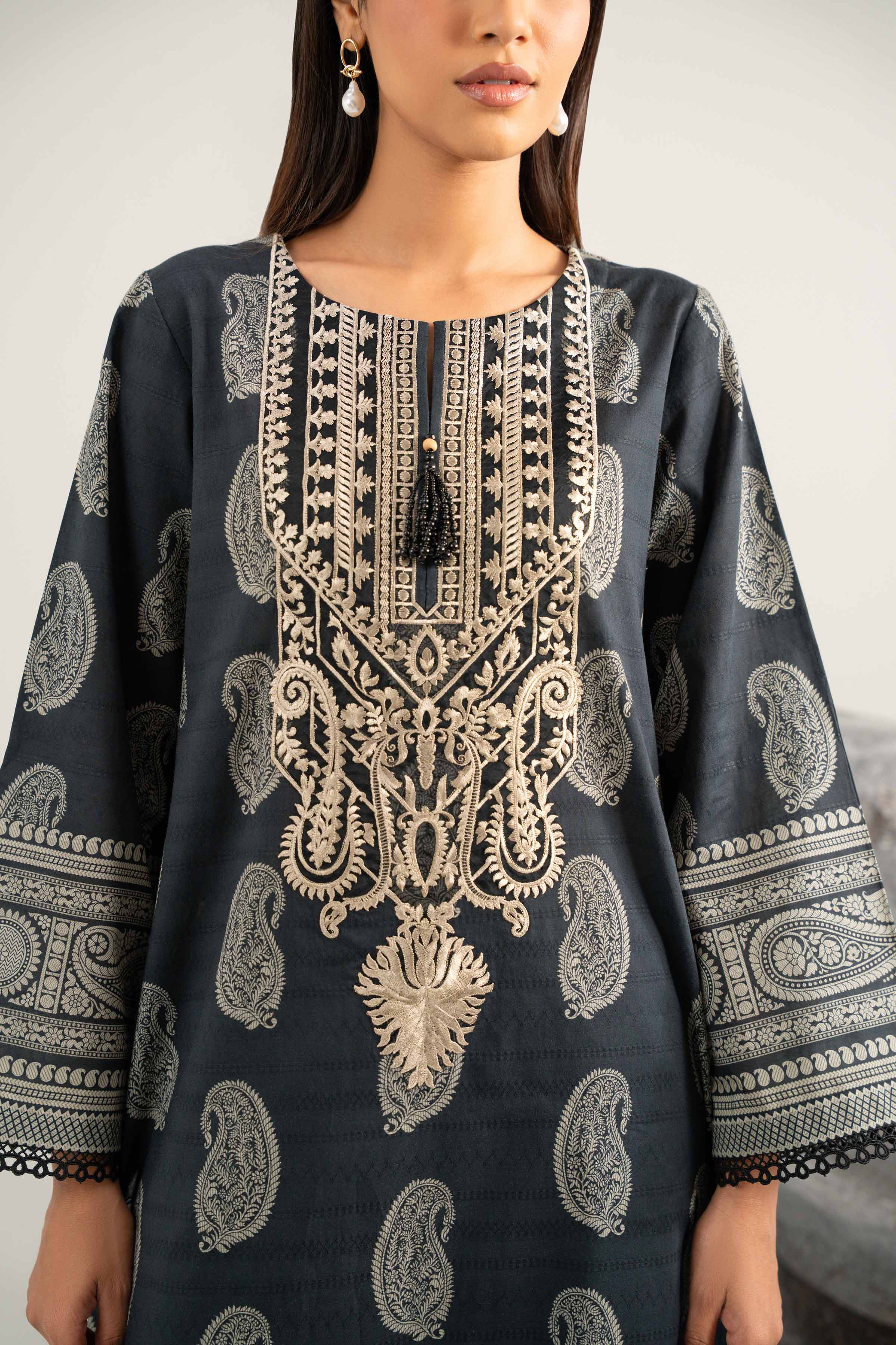 3 Piece - Digital Printed Embroidered Suit - 42502050 for Women - Unstitched Collection | Nishat | Shop Online