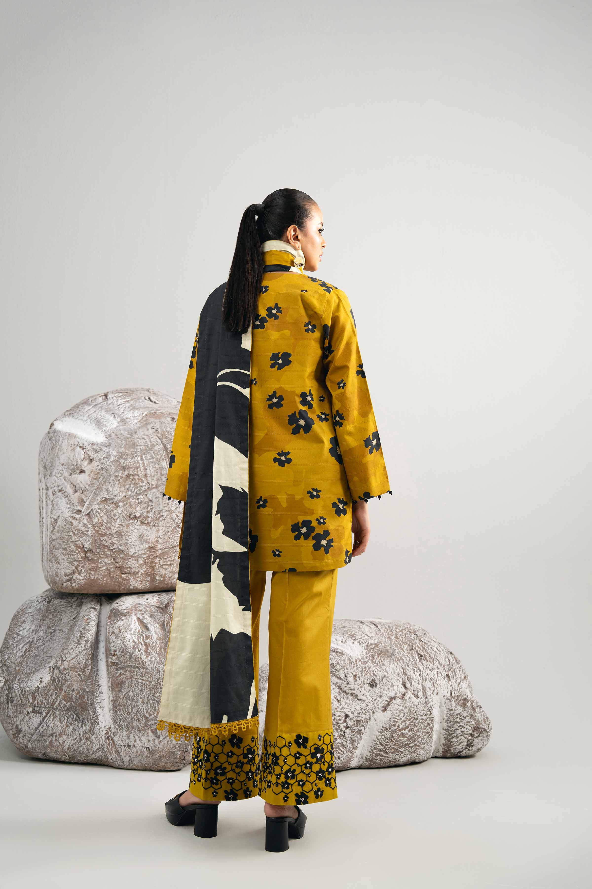 3 Piece - Digital Printed Embroidered Suit - 42502052 for Women - Unstitched Collection | Nishat | Shop Online