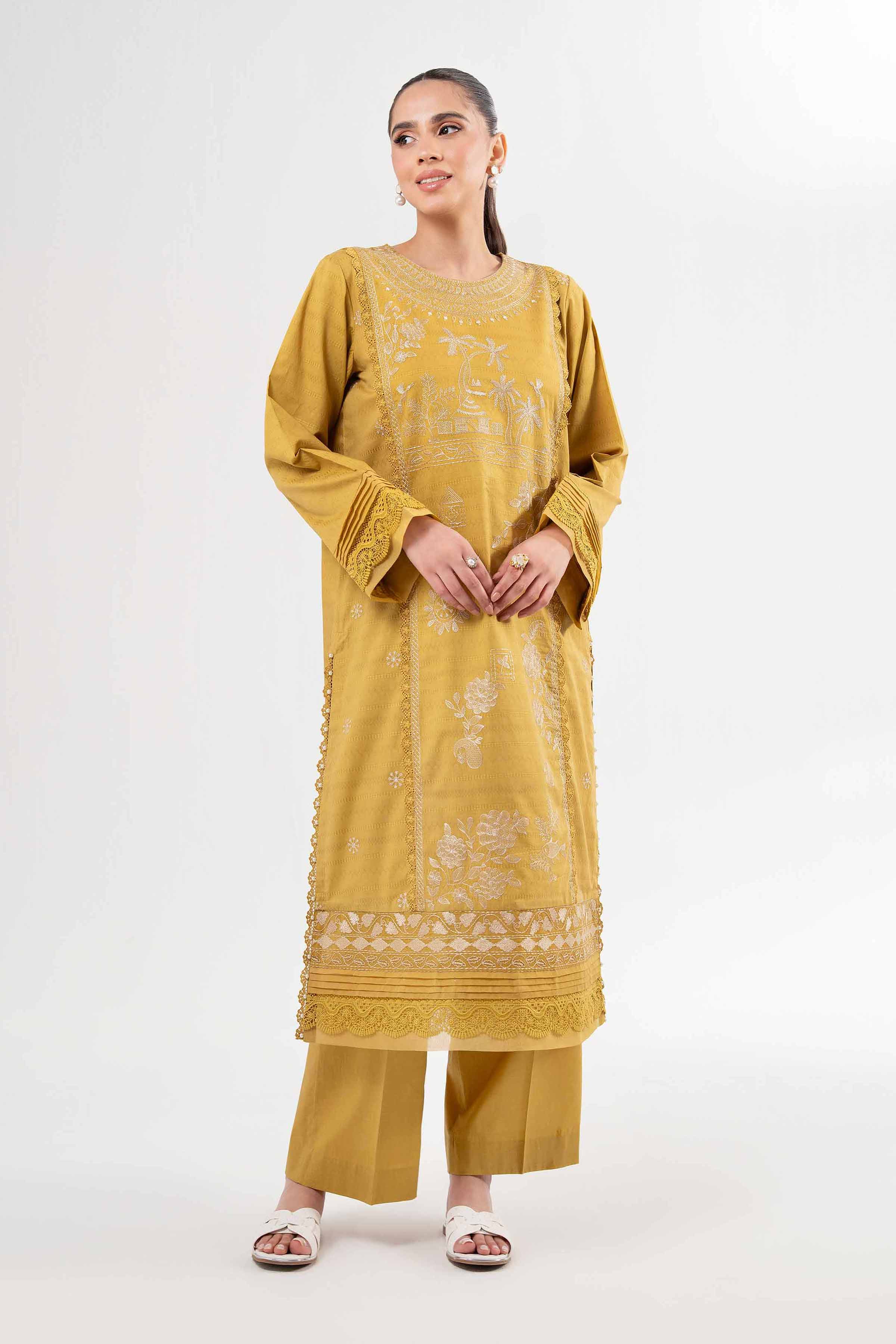 2 Piece - Dyed Embroidered Suit - 42502056 for Women - Unstitched Collection | Nishat | Shop Online