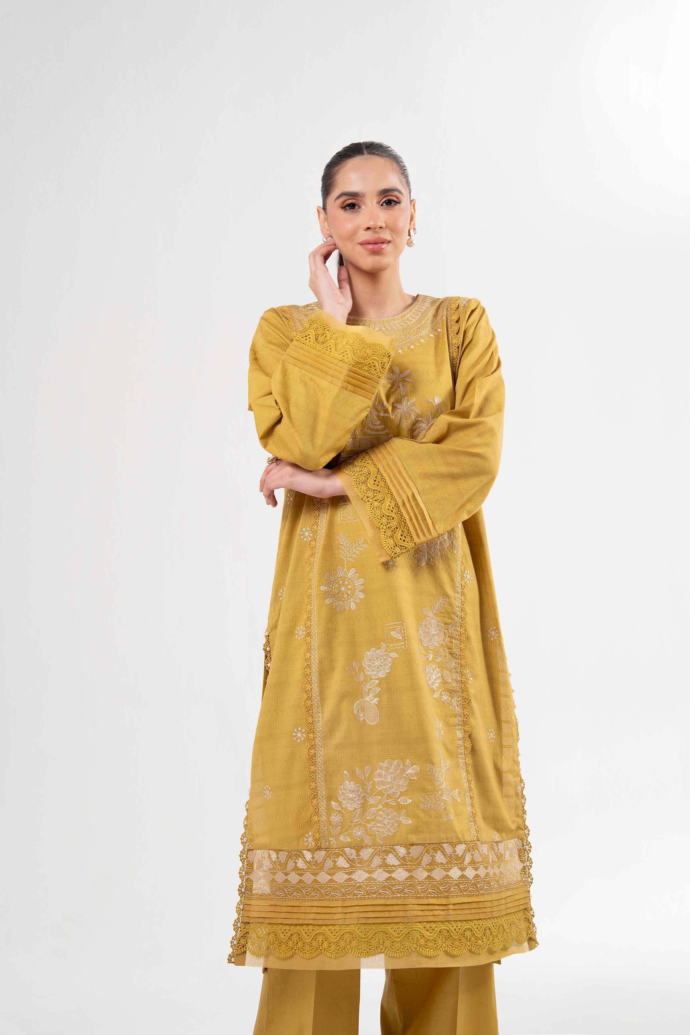 2 Piece - Dyed Embroidered Suit - 42502056 for Women - Unstitched Collection | Nishat | Shop Online