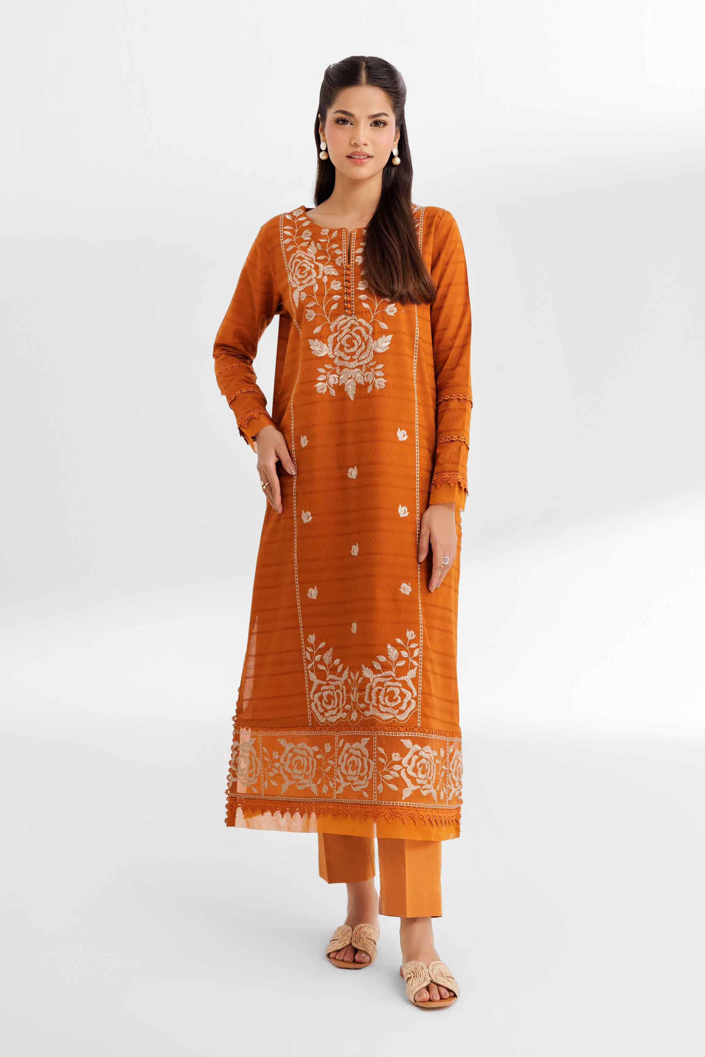 2 Piece - Dyed Embroidered Suit - 42502057 for Women - Unstitched Collection | Nishat | Shop Online