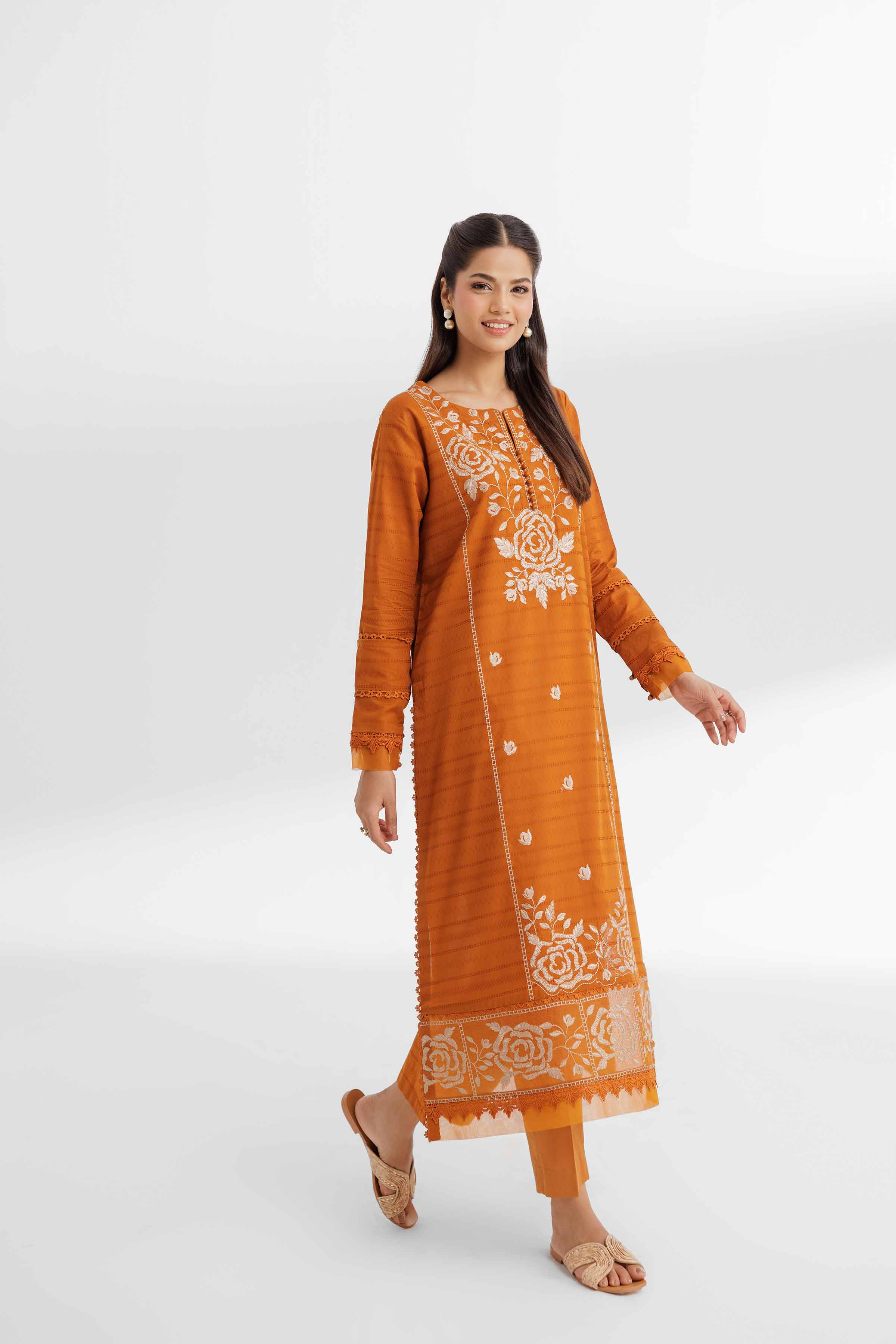 2 Piece - Dyed Embroidered Suit - 42502057 for Women - Unstitched Collection | Nishat | Shop Online