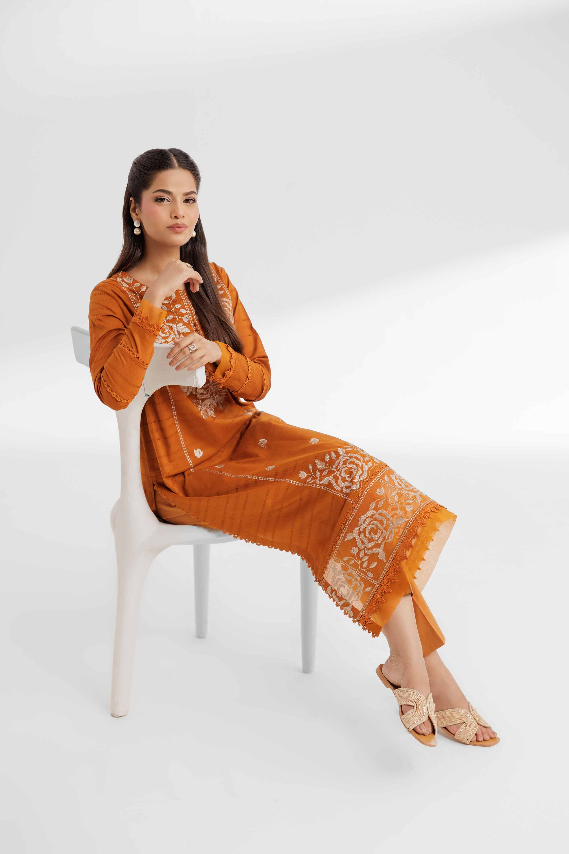 2 Piece - Dyed Embroidered Suit - 42502057 for Women - Unstitched Collection | Nishat | Shop Online