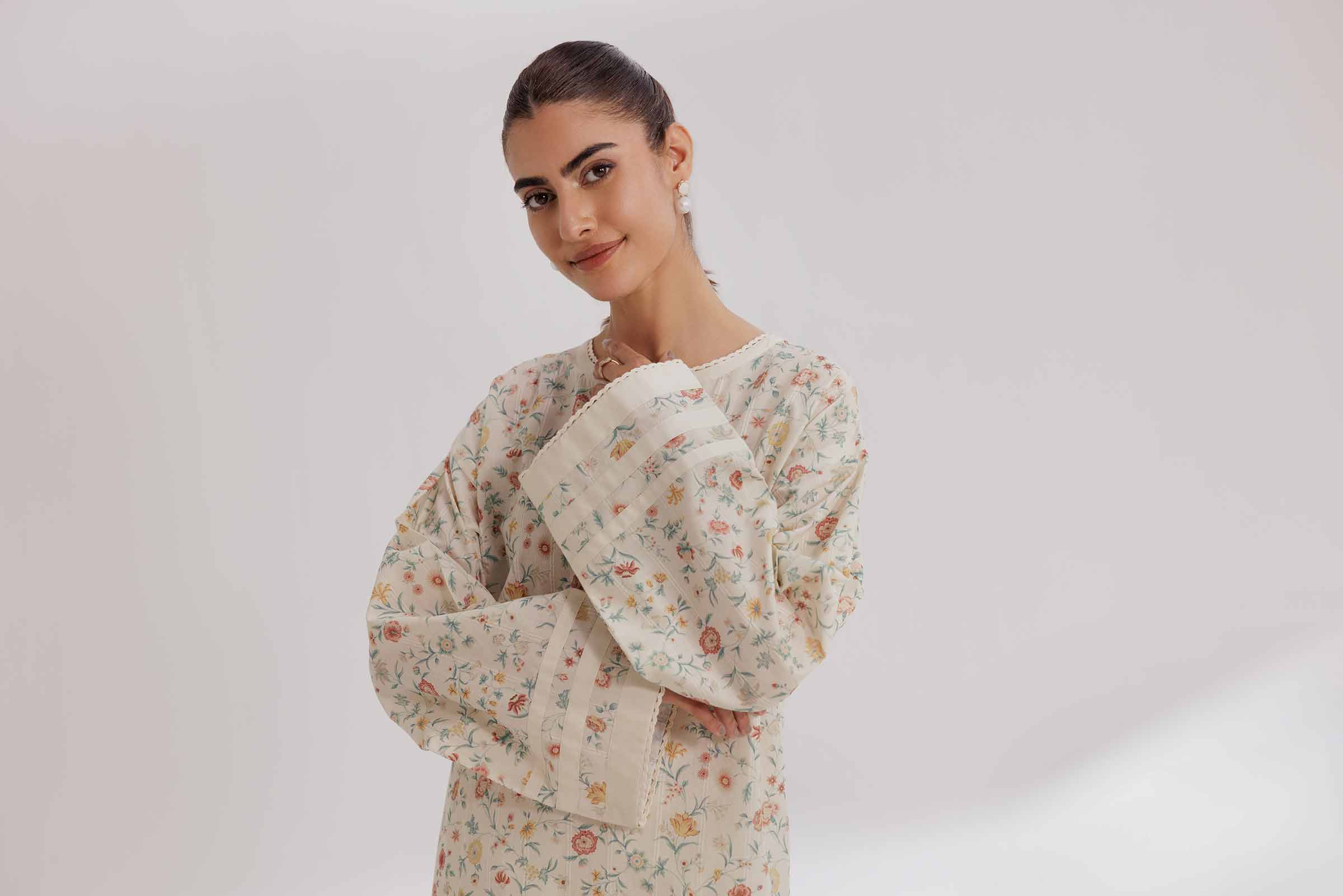2 Piece - Printed Suit - 42502060 for Women - Unstitched Collection | Nishat | Shop Online