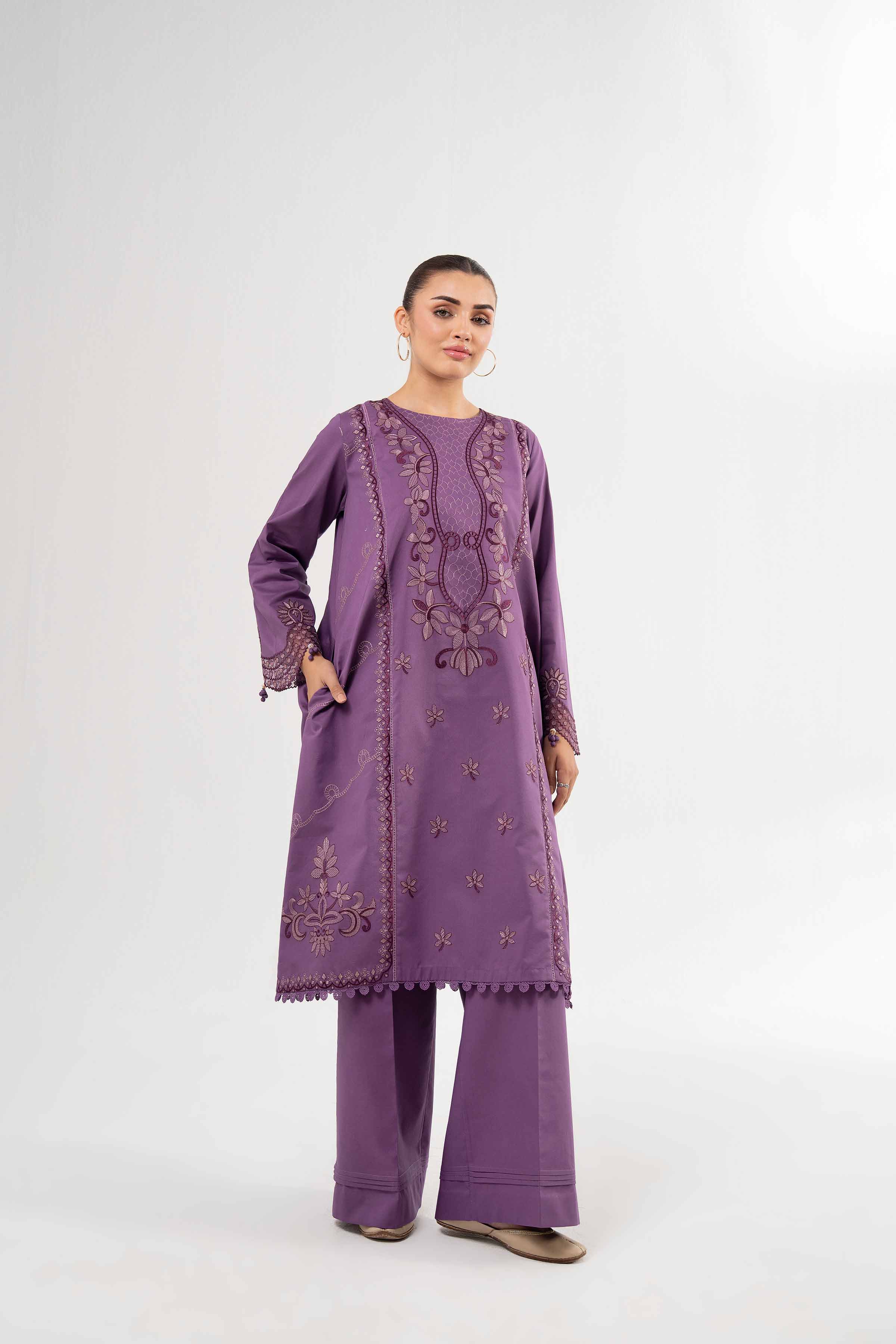 2 Piece - Dyed Embroidered Suit - 42502067 for Women - Unstitched Collection | Nishat | Shop Online
