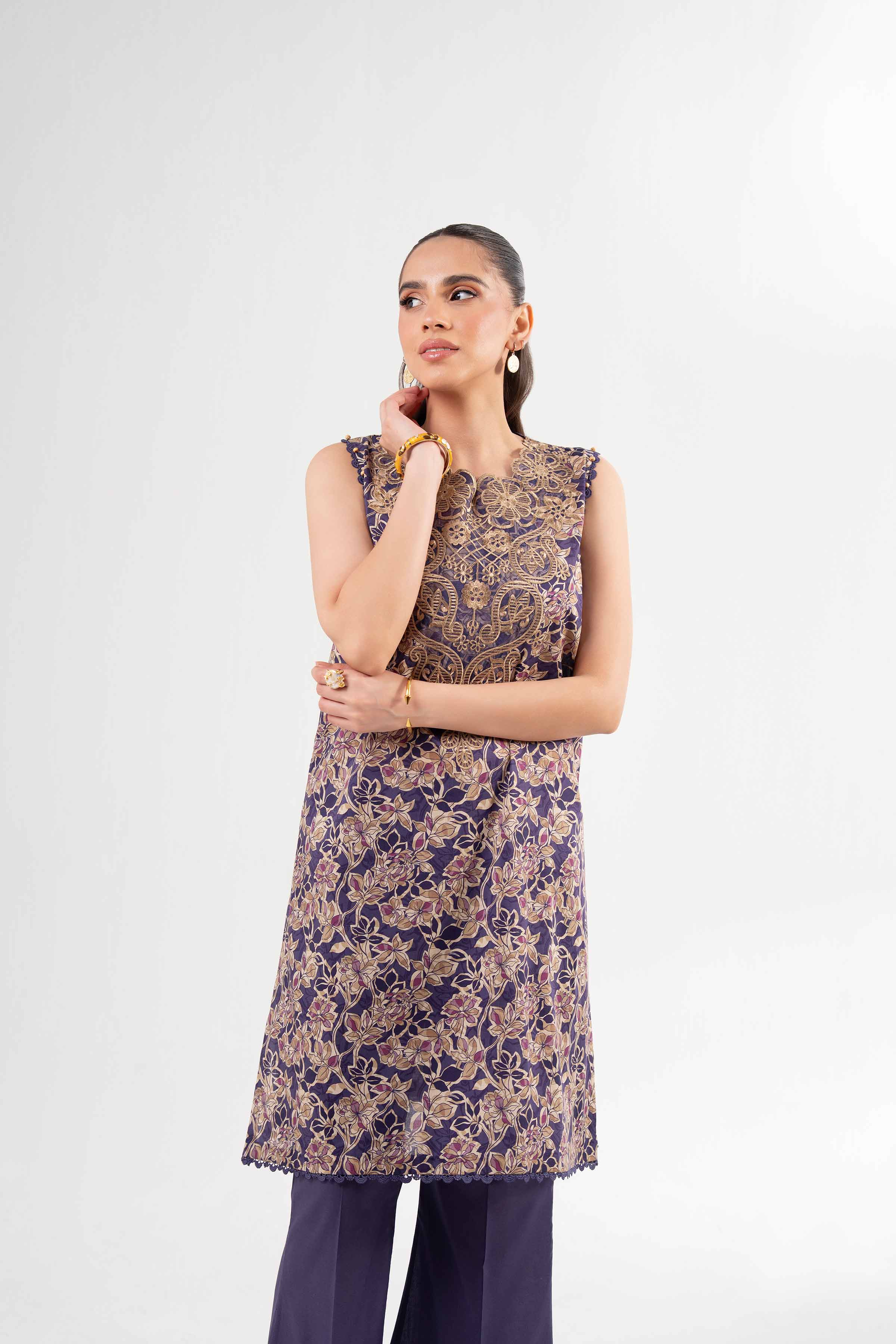 2 Piece - Printed Embroidered Suit - 42502069 for Women - Unstitched Collection | Nishat | Shop Online