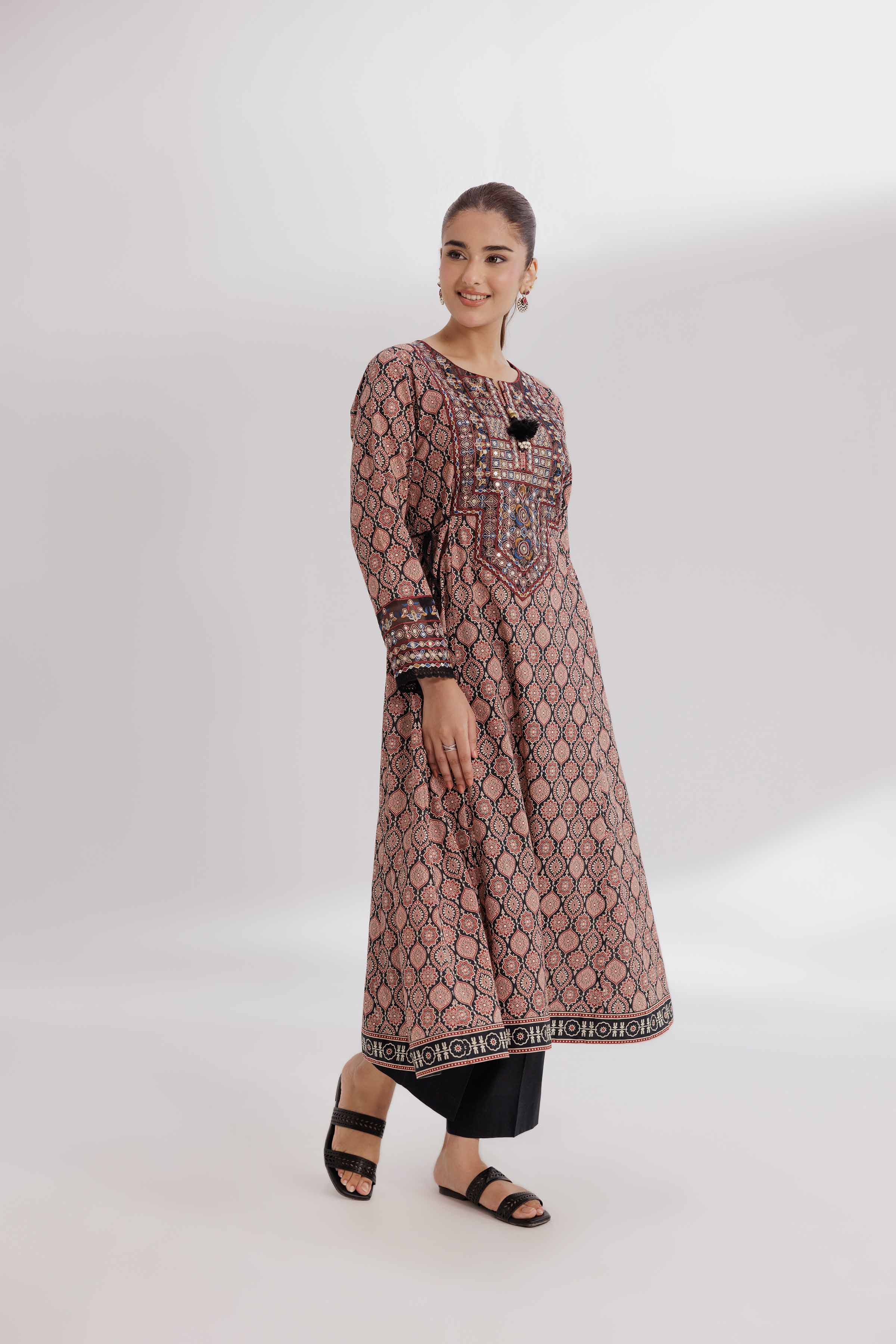 2 Piece - Printed Embroidered Suit - 42502072 for Women - Unstitched Collection | Nishat | Shop Online