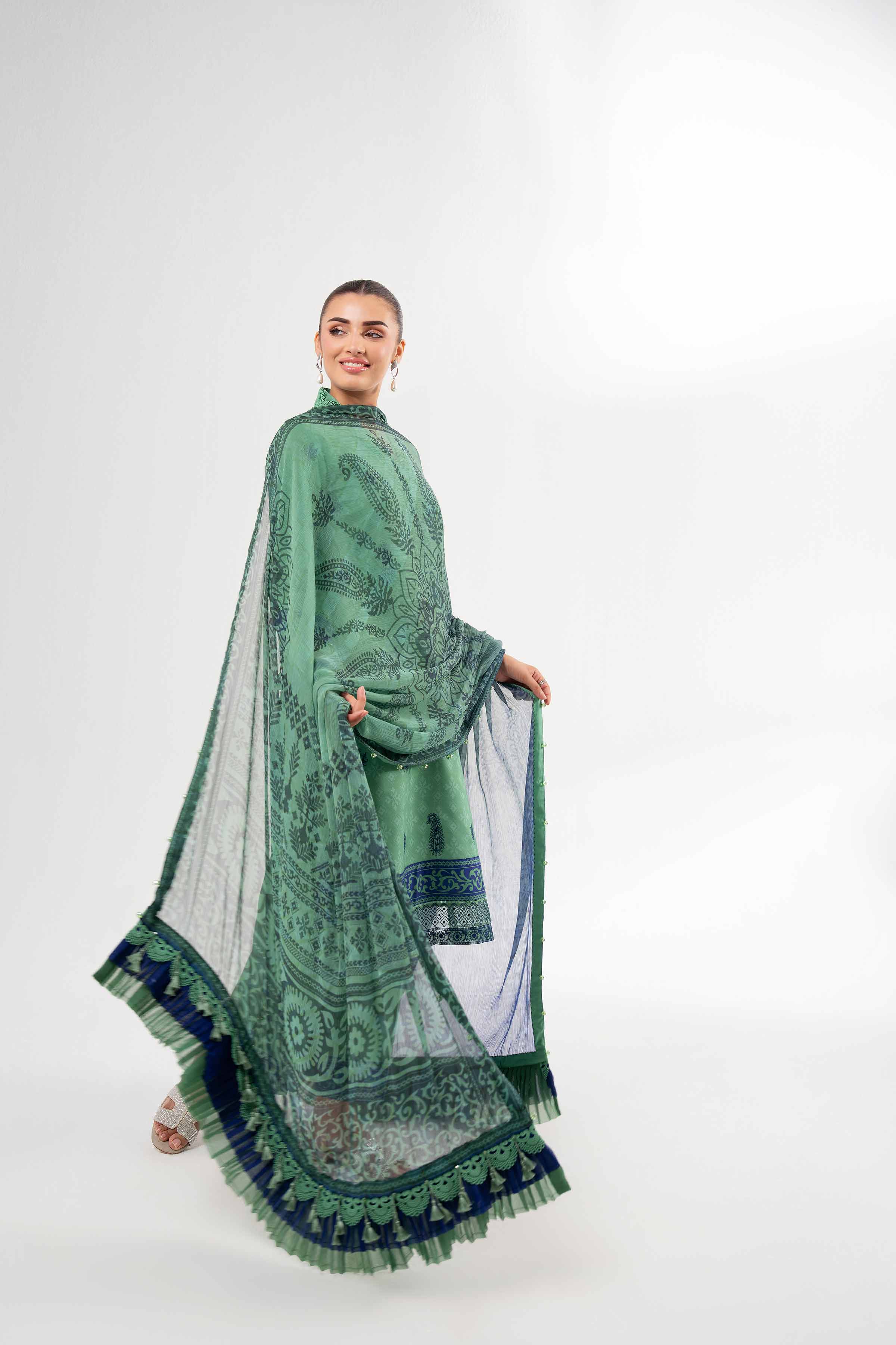 2 Piece - Digital Printed Embroidered Suit - 42502075 for Women - Unstitched Collection | Nishat | Shop Online