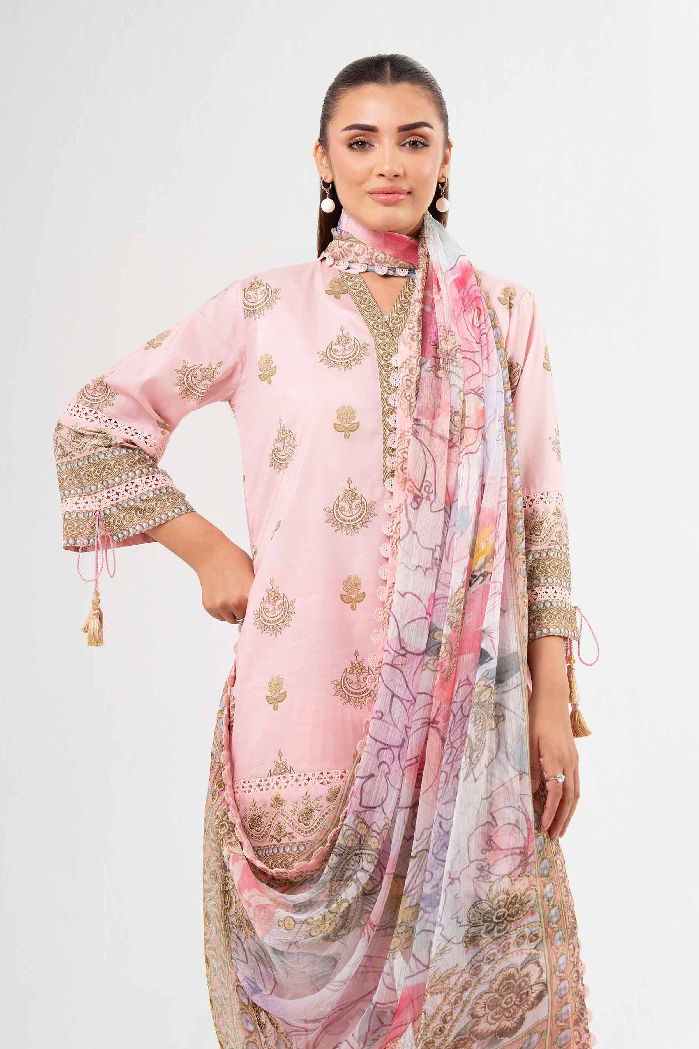 2 Piece - Digital Printed Suit - 42502082 for Women - Unstitched Collection | Nishat | Shop Online