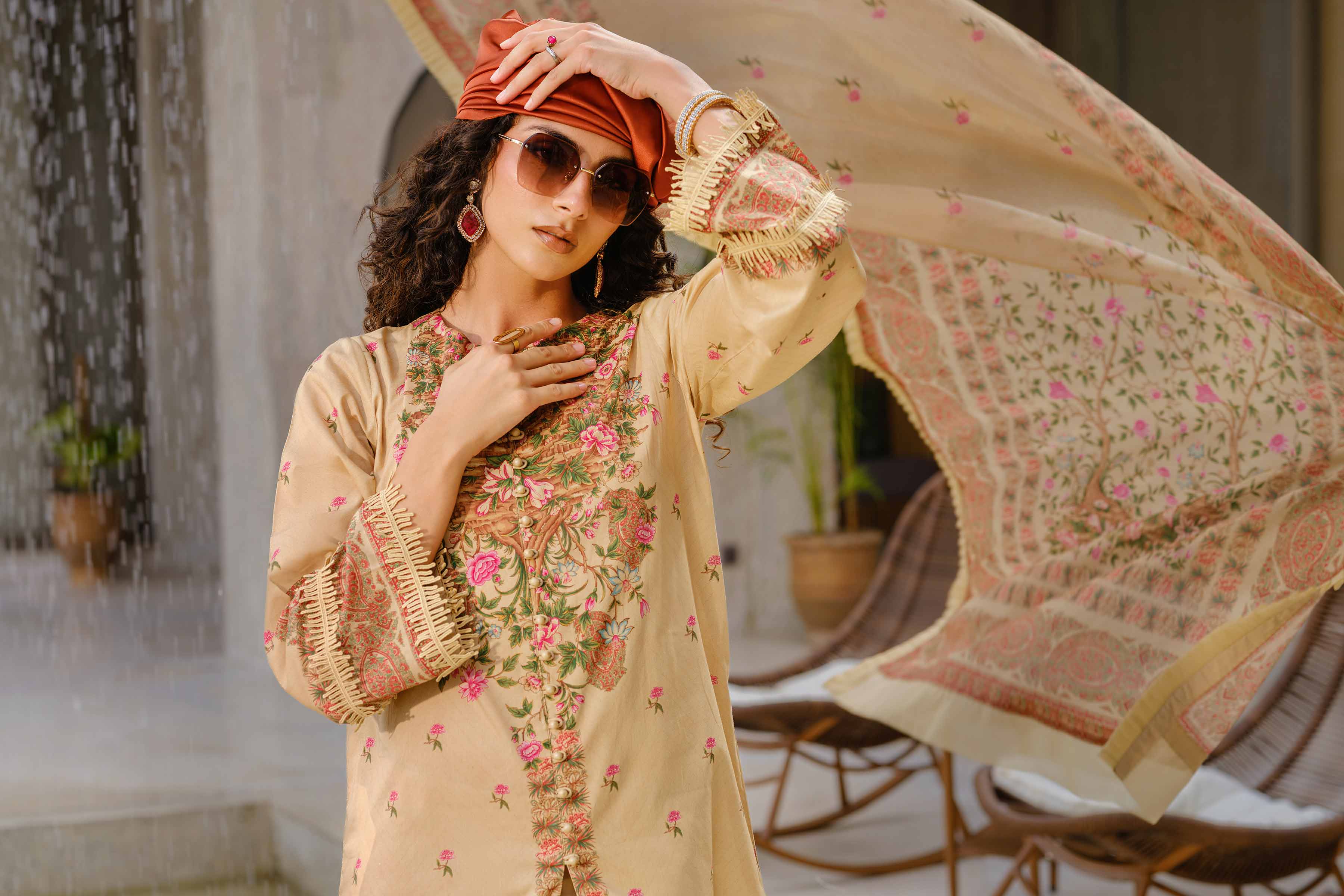 3 Piece - Digital Printed Suit - 42502087