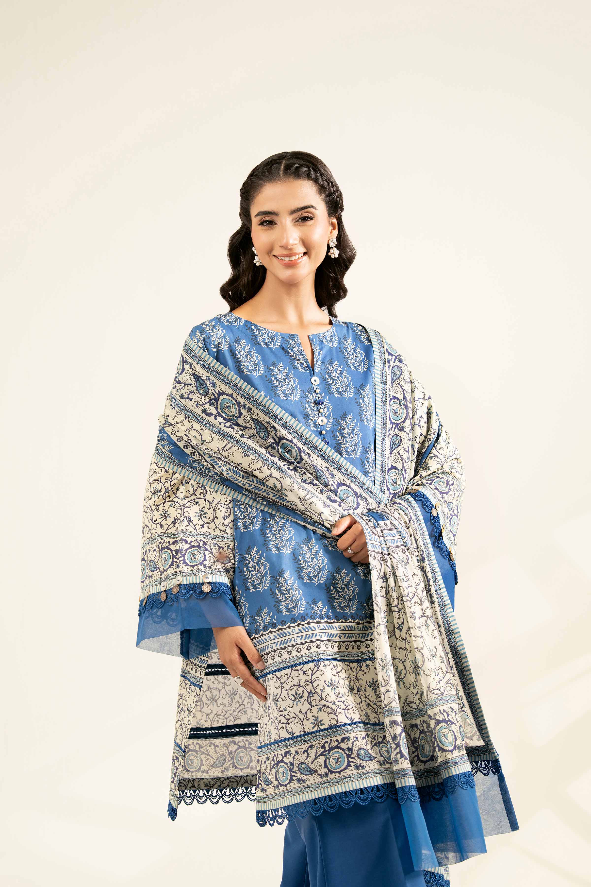 3 Piece - Digital Printed Suit - 42502088 for Women - Unstitched Collection | Nishat | Shop Online