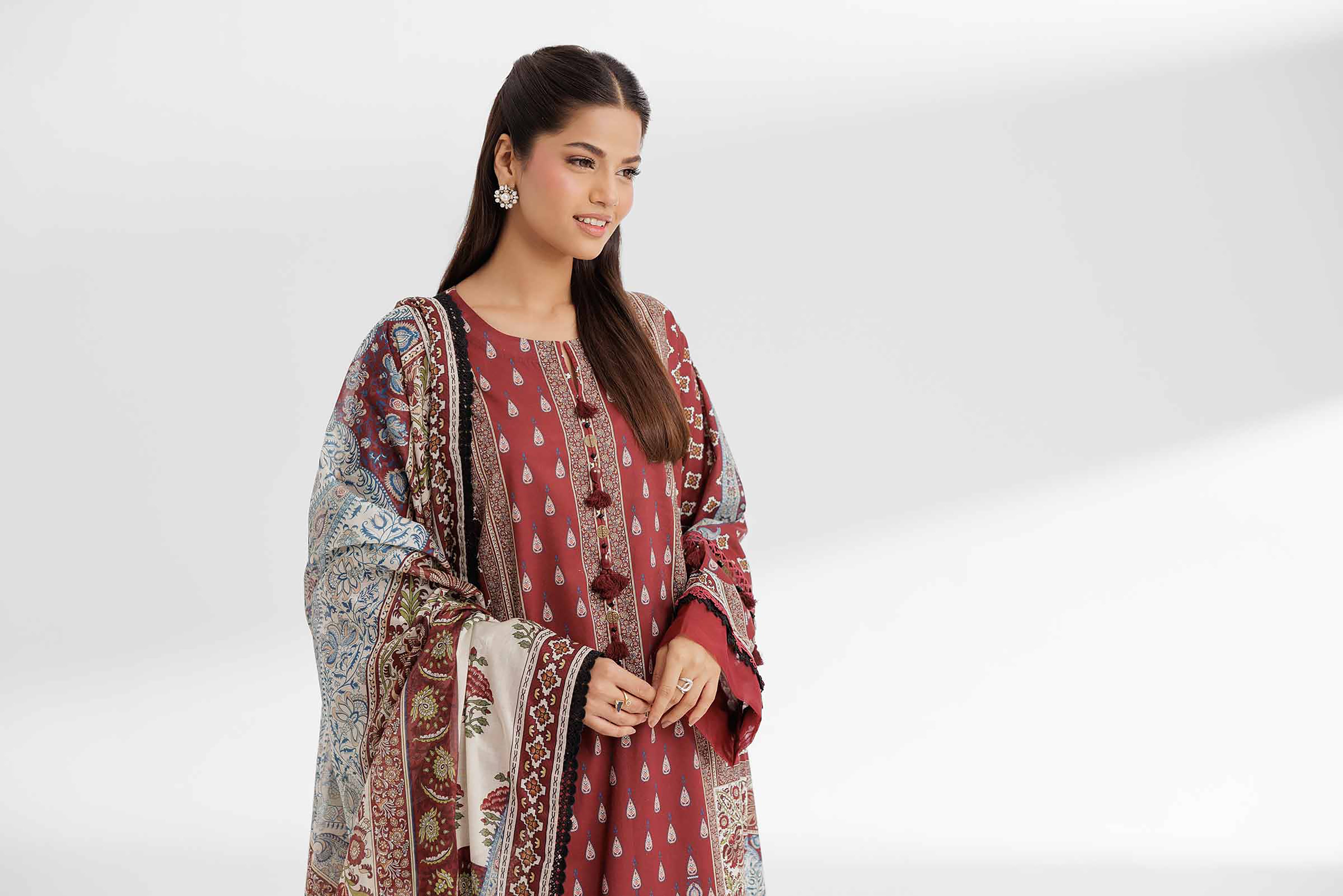 3 Piece - Digital Printed Suit - 42502089 for Women - Unstitched Collection | Nishat | Shop Online