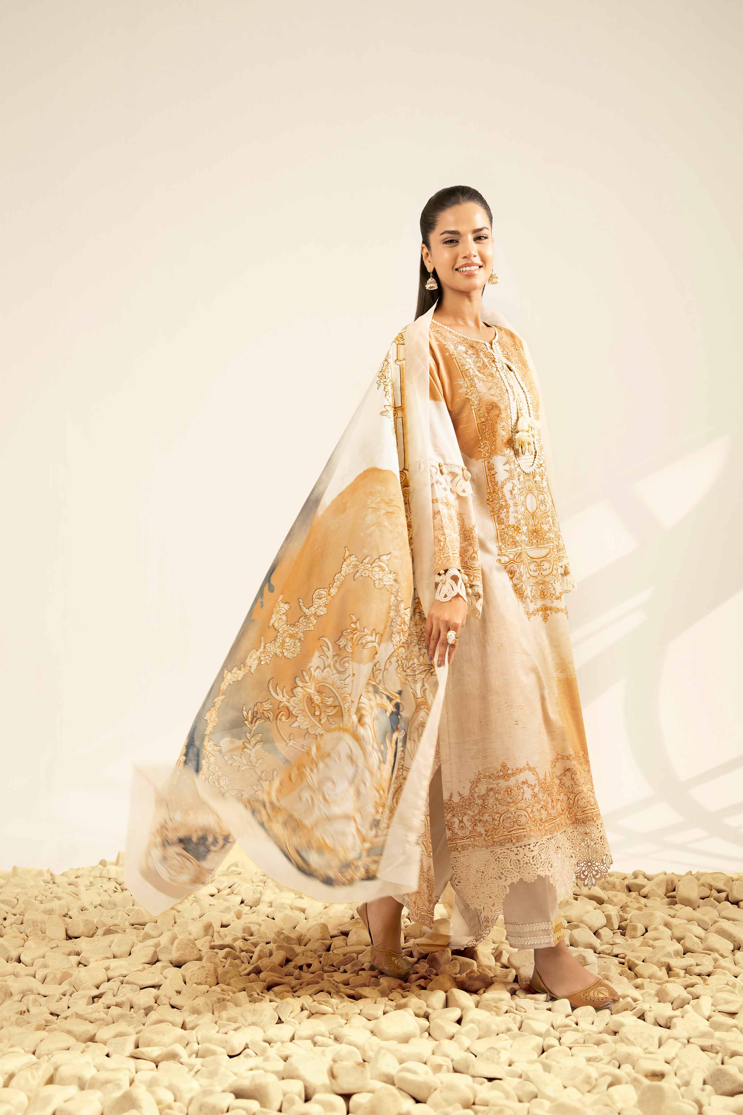 3 Piece - Digital Printed Suit - 42502090 for Women - Unstitched Collection | Nishat | Shop Online