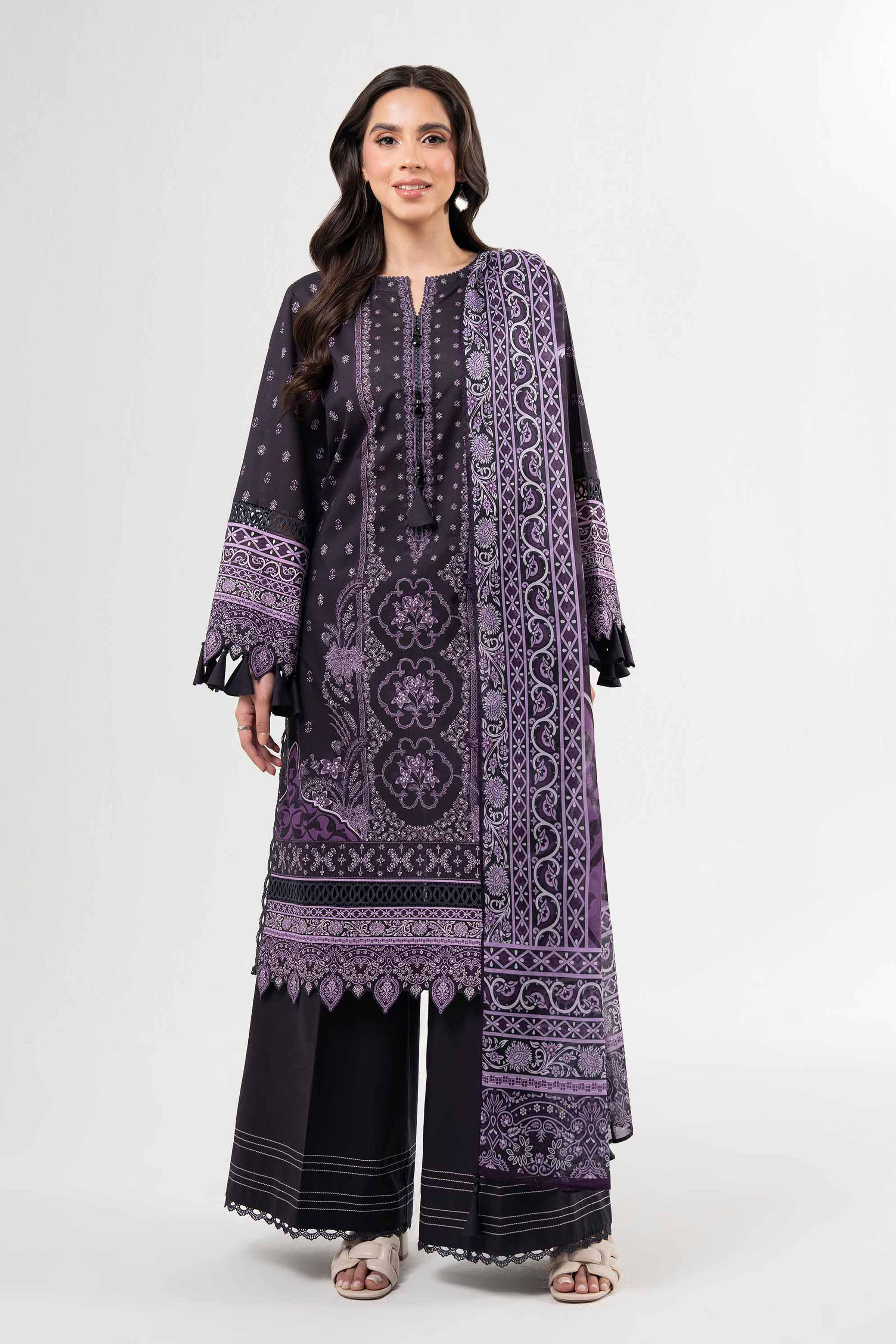 3 Piece - Digital Printed Suit - 42502095 for Women - Unstitched Collection | Nishat | Shop Online