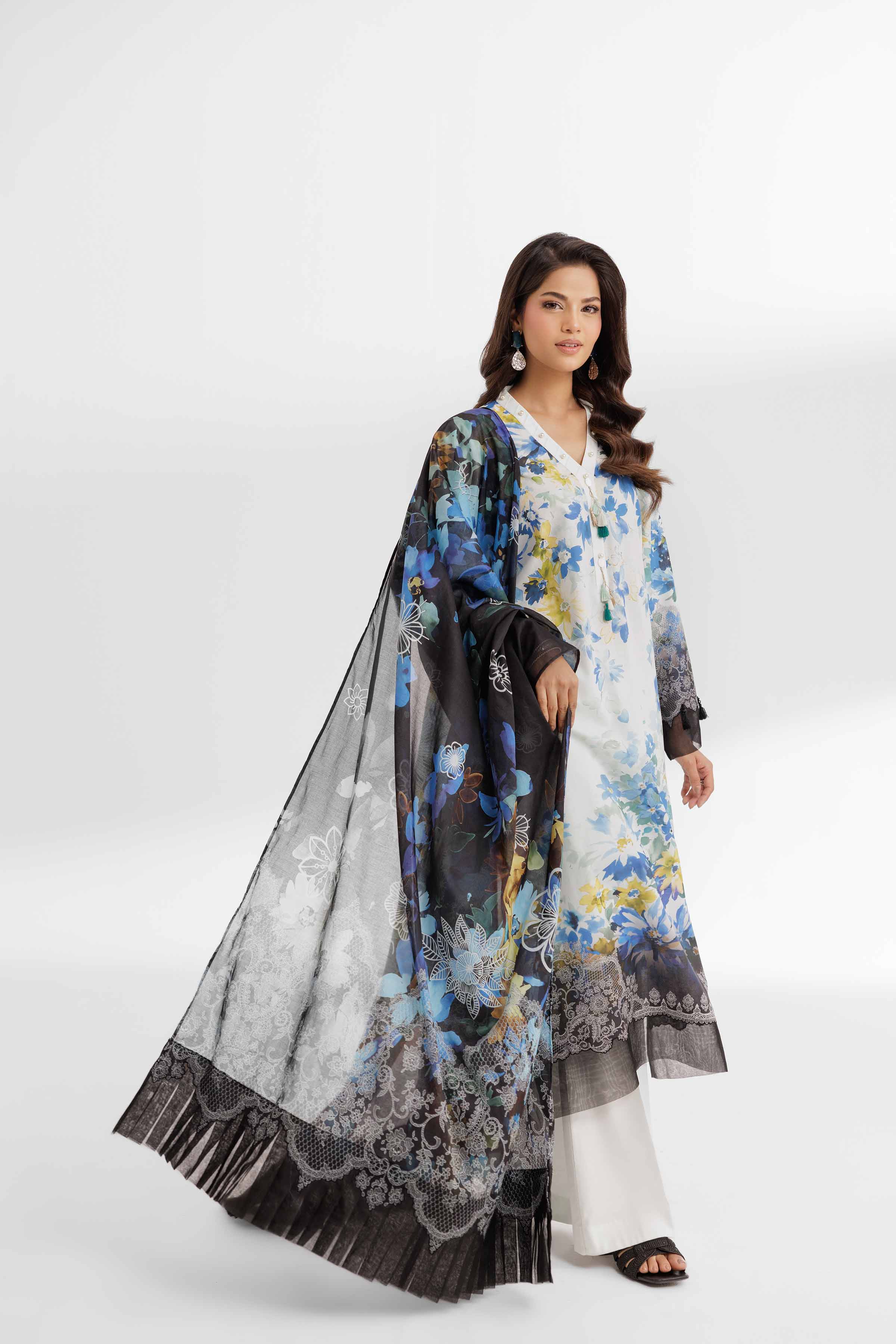 3 Piece - Digital Printed Suit - 42502098 for Women - Unstitched Collection | Nishat | Shop Online