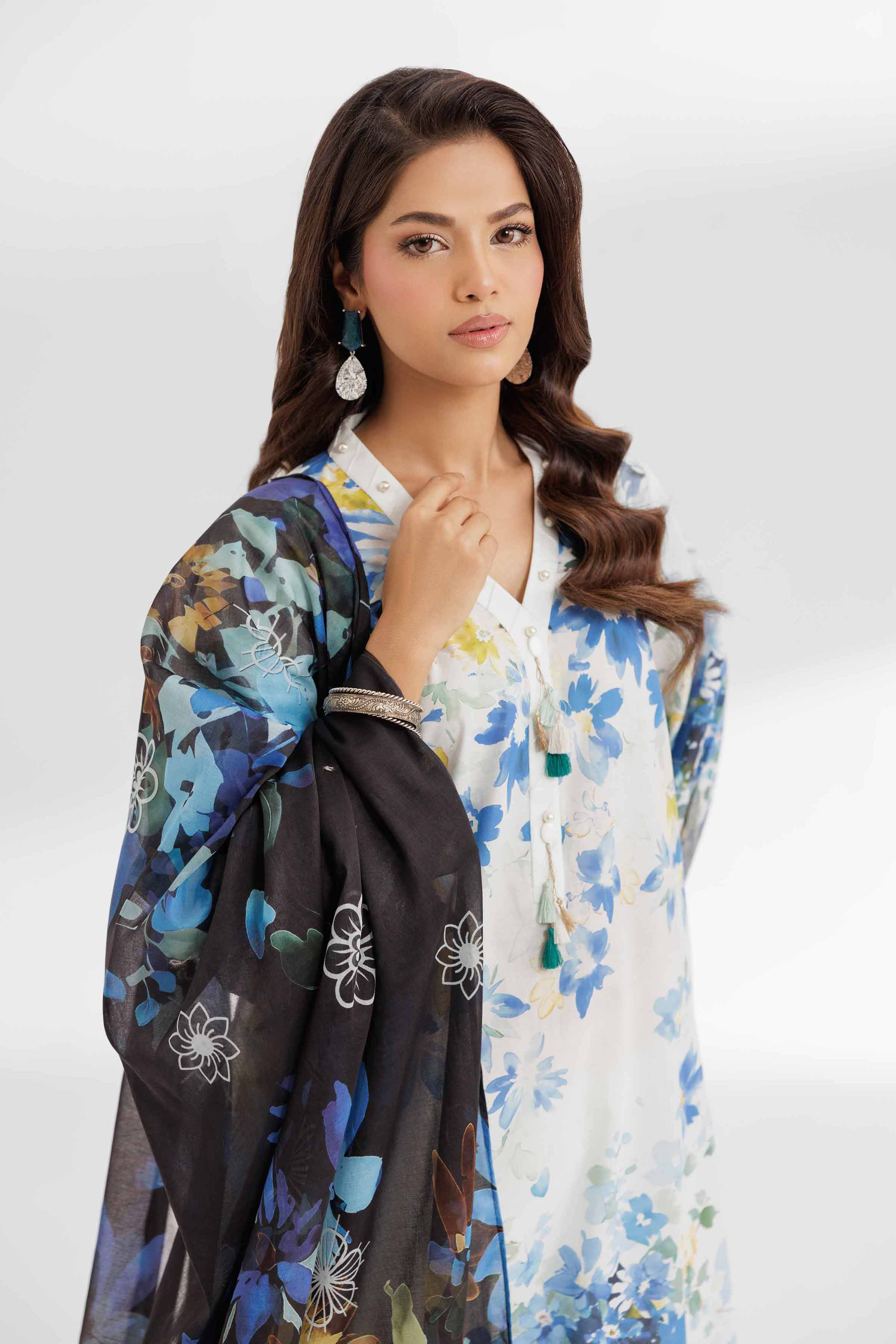 3 Piece - Digital Printed Suit - 42502098 for Women - Unstitched Collection | Nishat | Shop Online