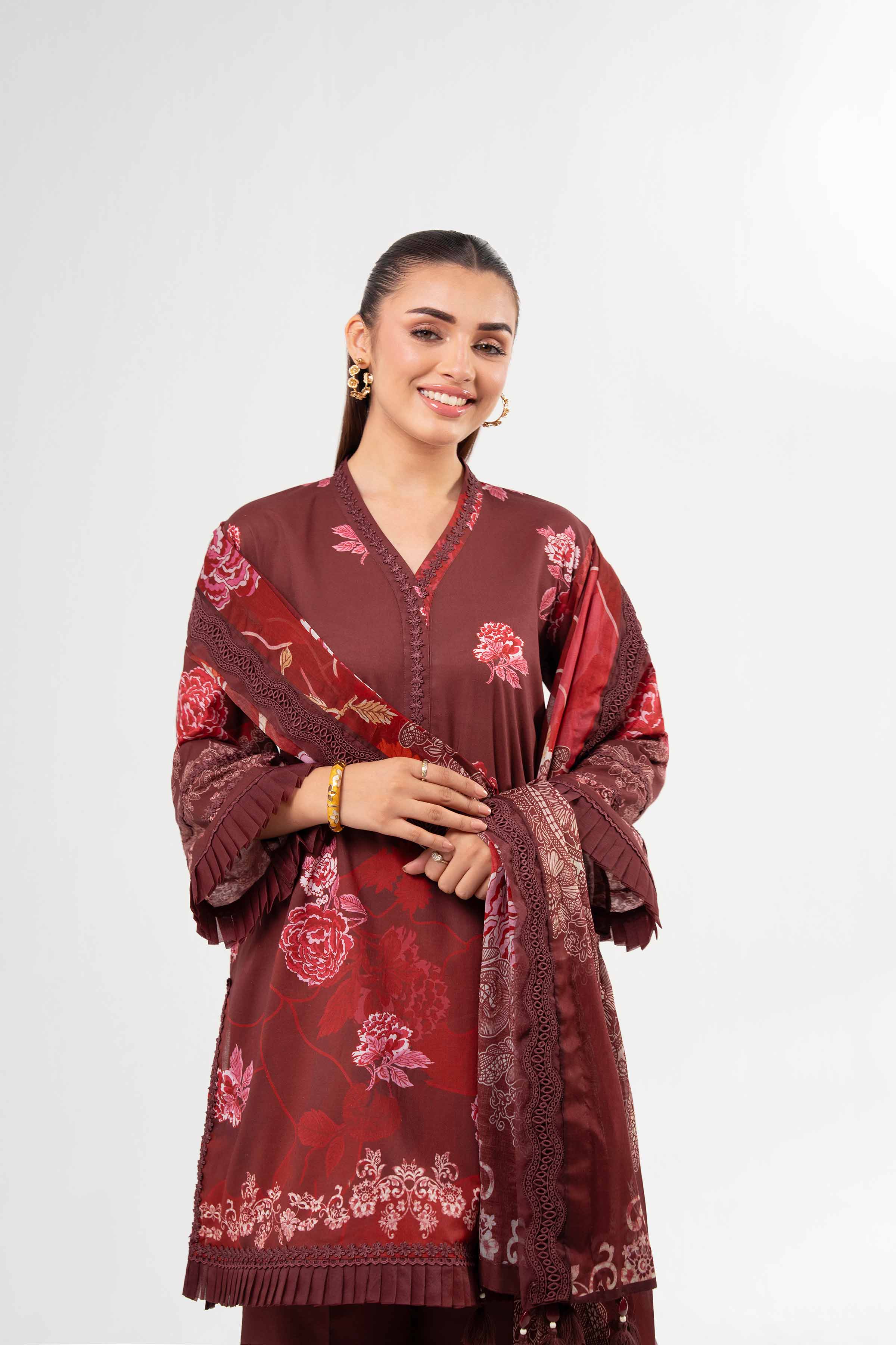3 Piece - Digital Printed Suit - 42502099 for Women - Unstitched Collection | Nishat | Shop Online