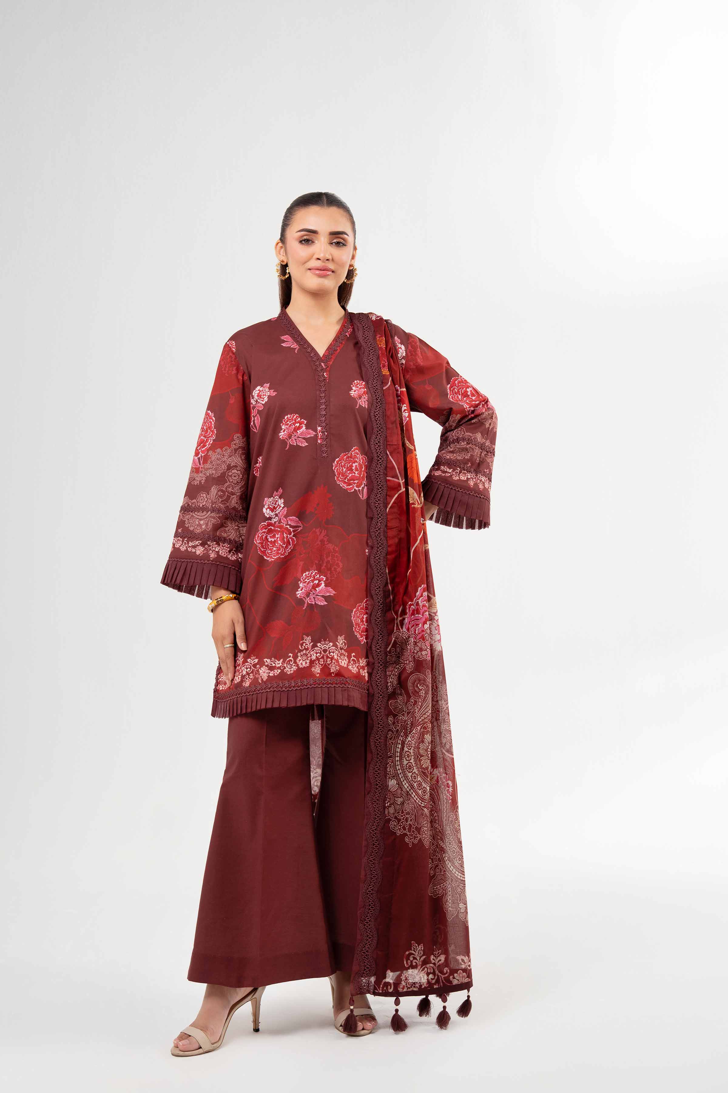 3 Piece - Digital Printed Suit - 42502099 for Women - Unstitched Collection | Nishat | Shop Online