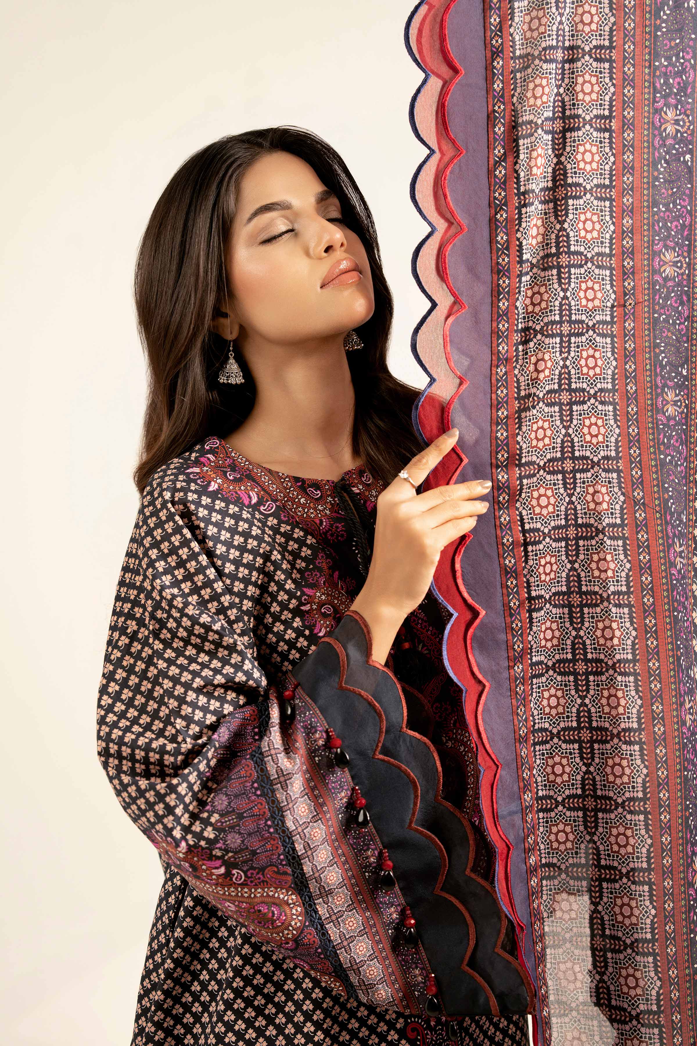 3 Piece - Digital Printed Suit - 42502100 for Women - Unstitched Collection | Nishat | Shop Online