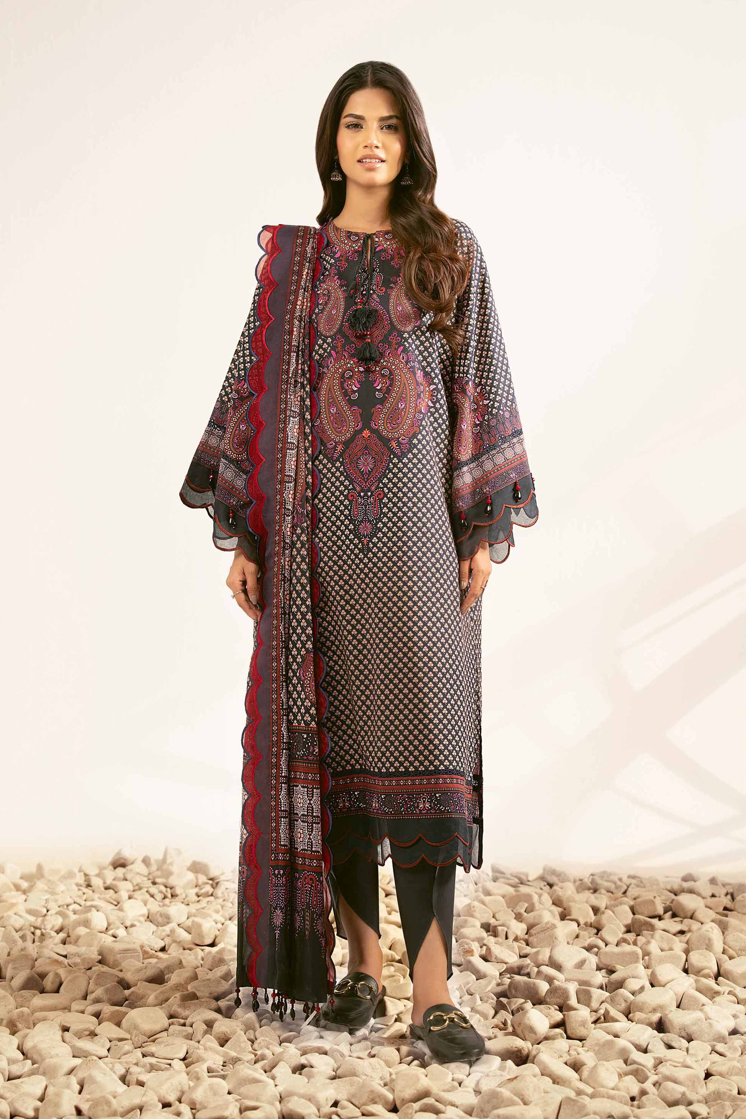 3 Piece - Digital Printed Suit - 42502100 for Women - Unstitched Collection | Nishat | Shop Online