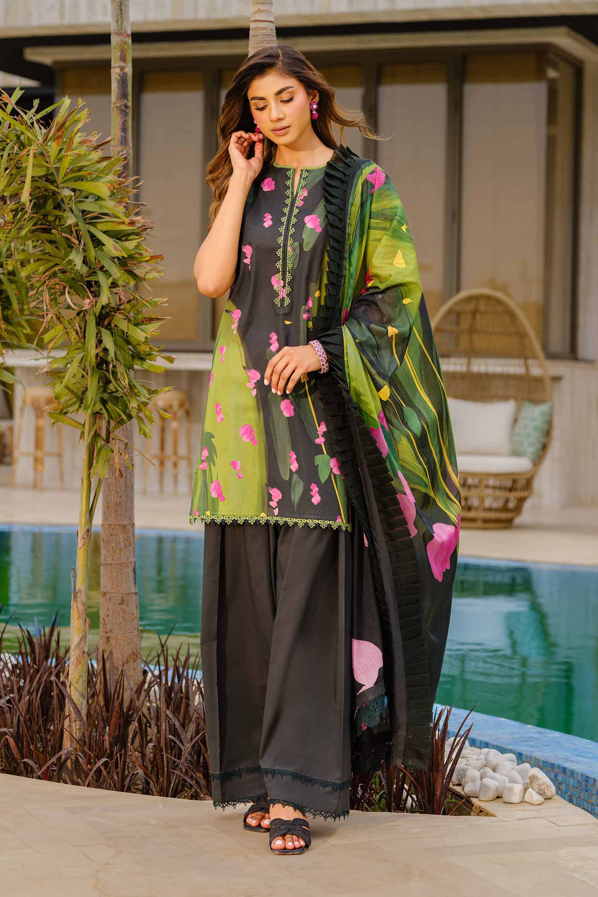 3 Piece - Digital Printed Suit - 42502101