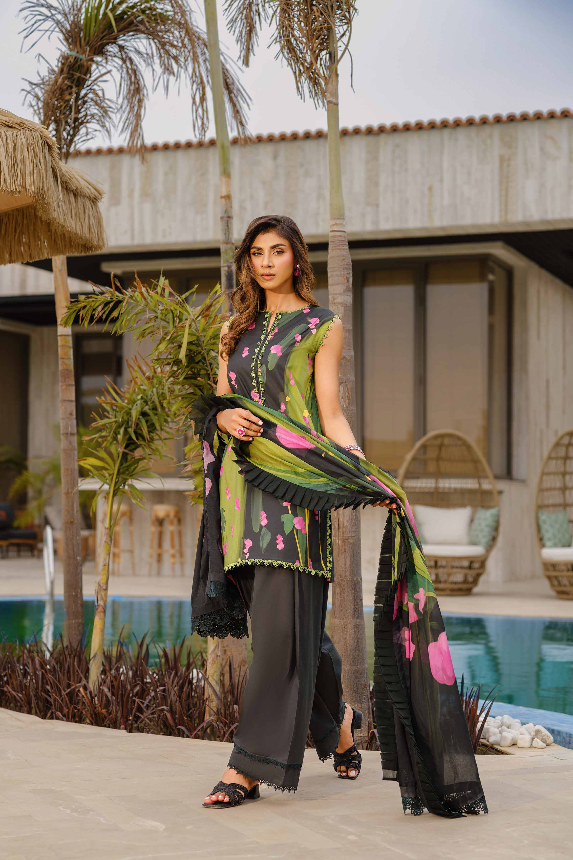 3 Piece - Digital Printed Suit - 42502101