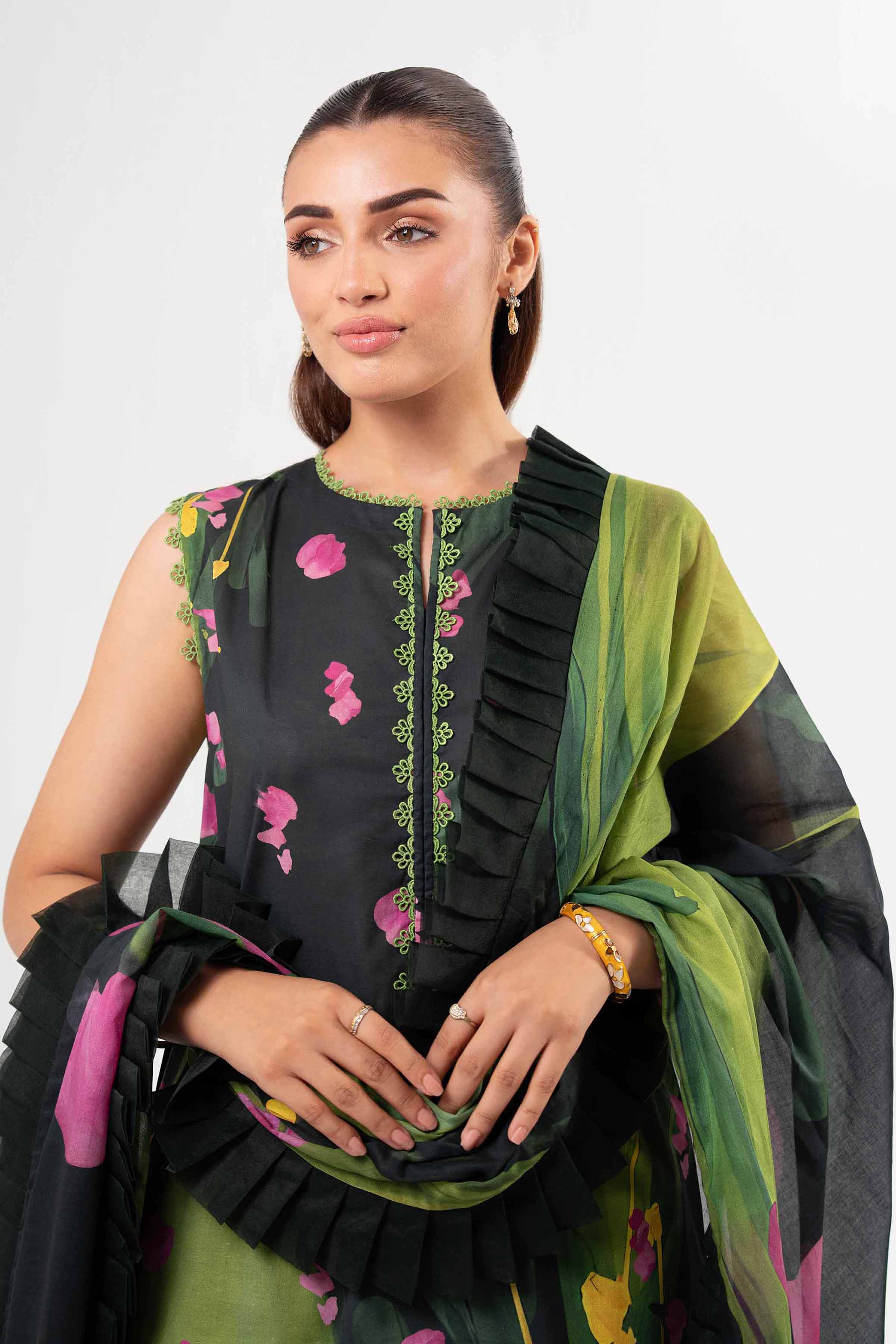 3 Piece - Digital Printed Suit - 42502101 for Women - Unstitched Collection | Nishat | Shop Online
