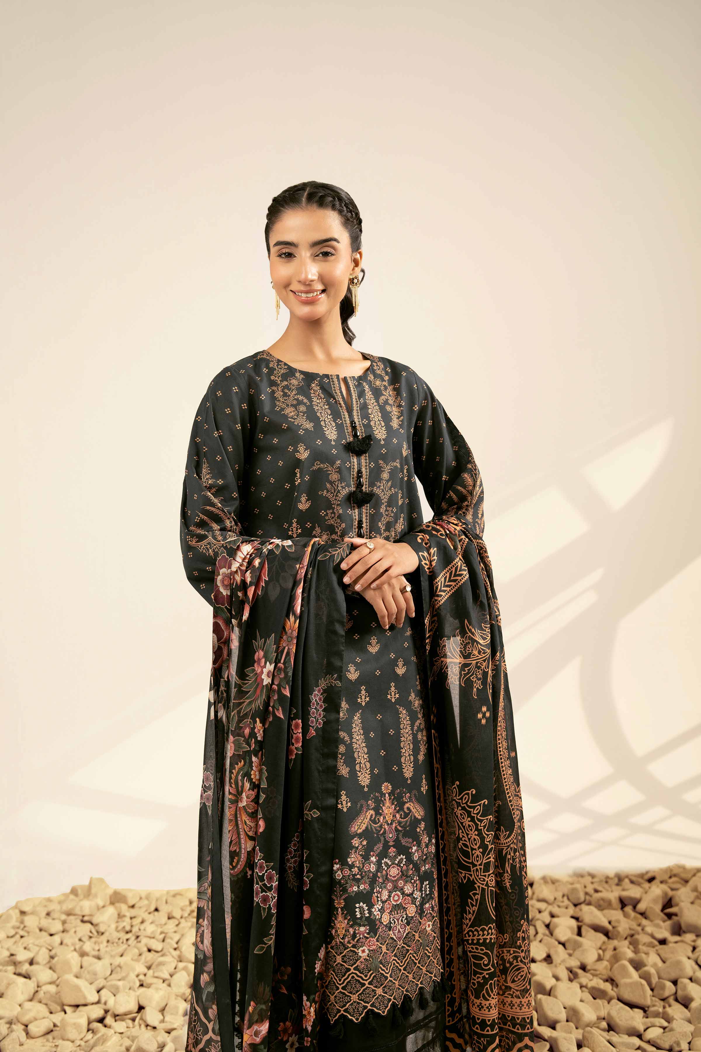3 Piece - Digital Printed Suit - 42502102 for Women - Unstitched Collection | Nishat | Shop Online