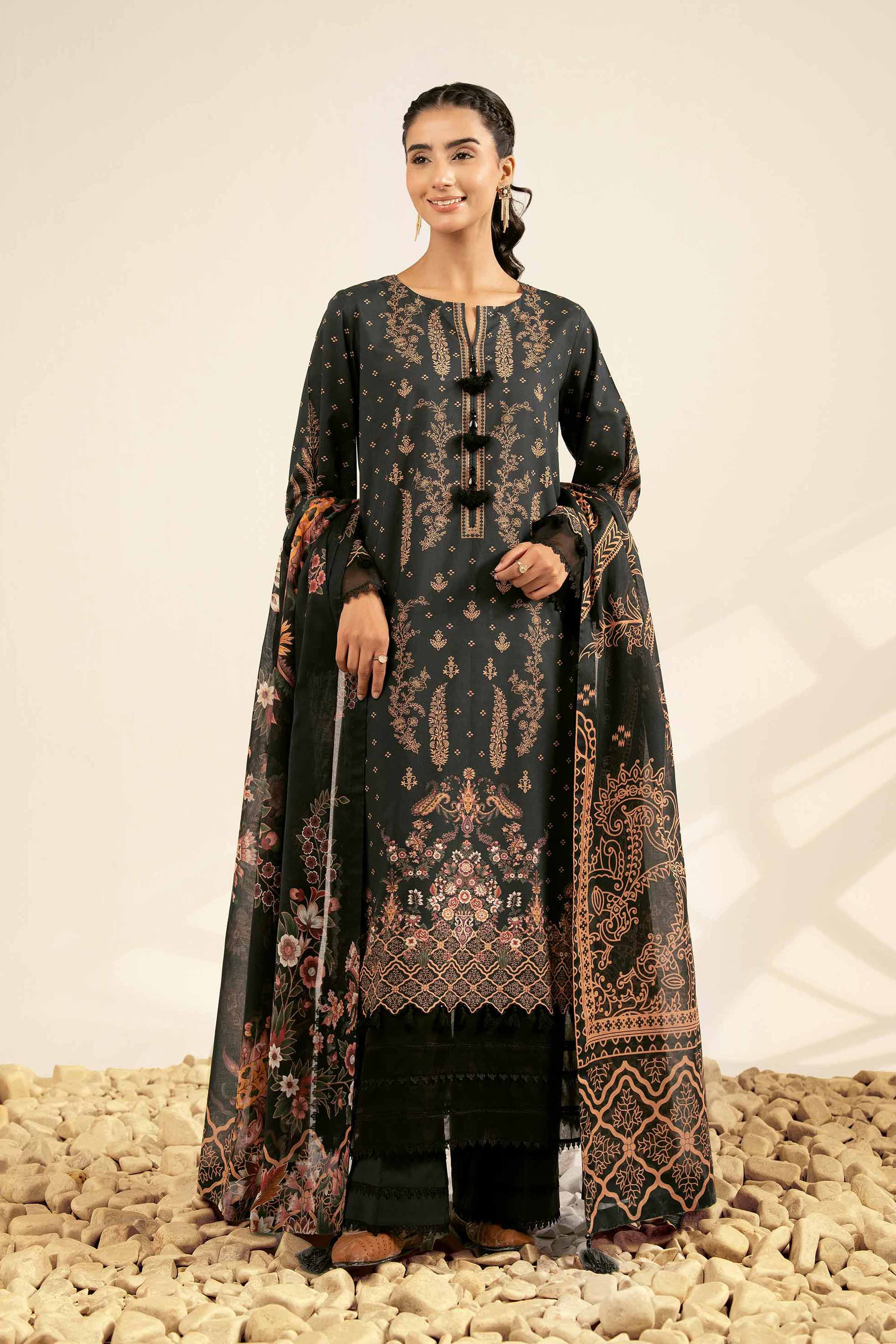 3 Piece - Digital Printed Suit - 42502102 for Women - Unstitched Collection | Nishat | Shop Online
