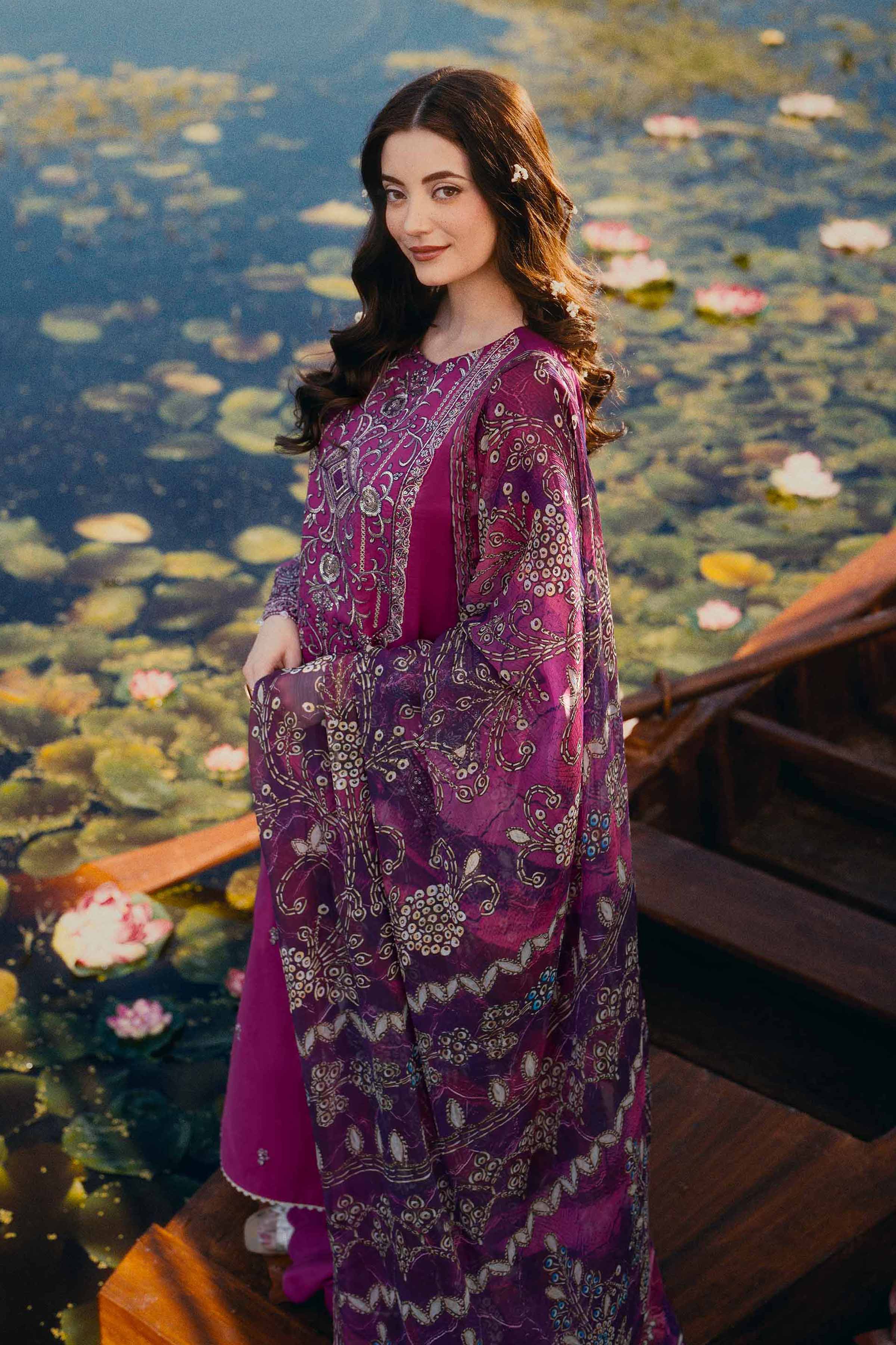 3 Piece - Digital Printed Embroidered Suit - 42502105 for Women - Unstitched Collection | Nishat | Shop Online