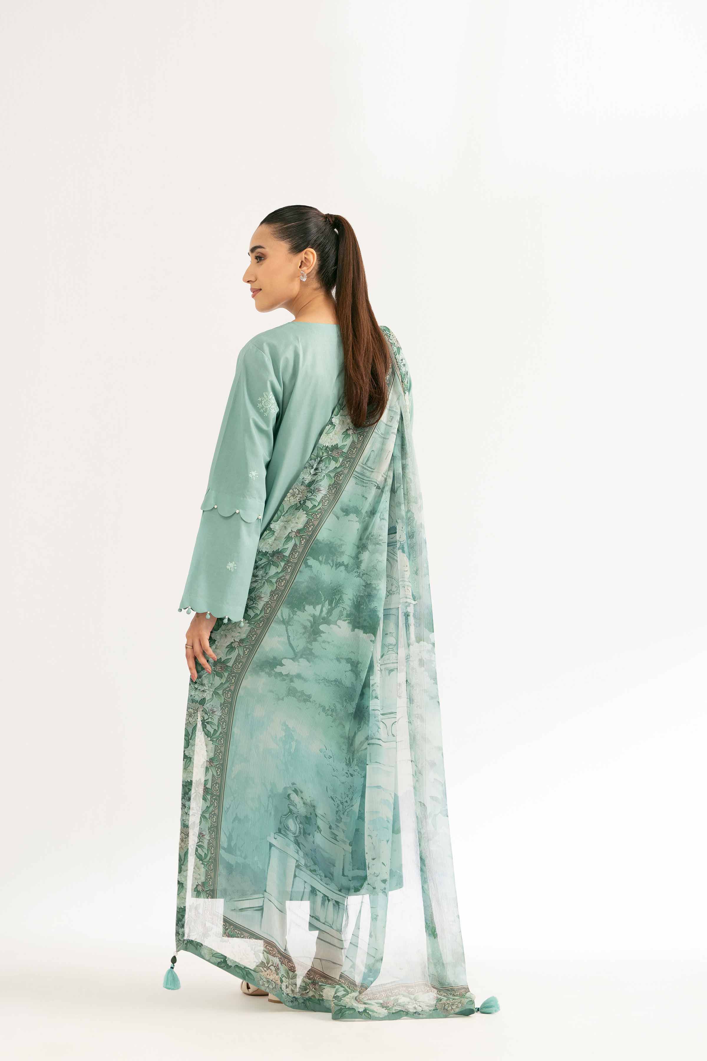 3 Piece - Digital Printed Embroidered Suit - 42502110 for Women - Unstitched Collection | Nishat | Shop Online
