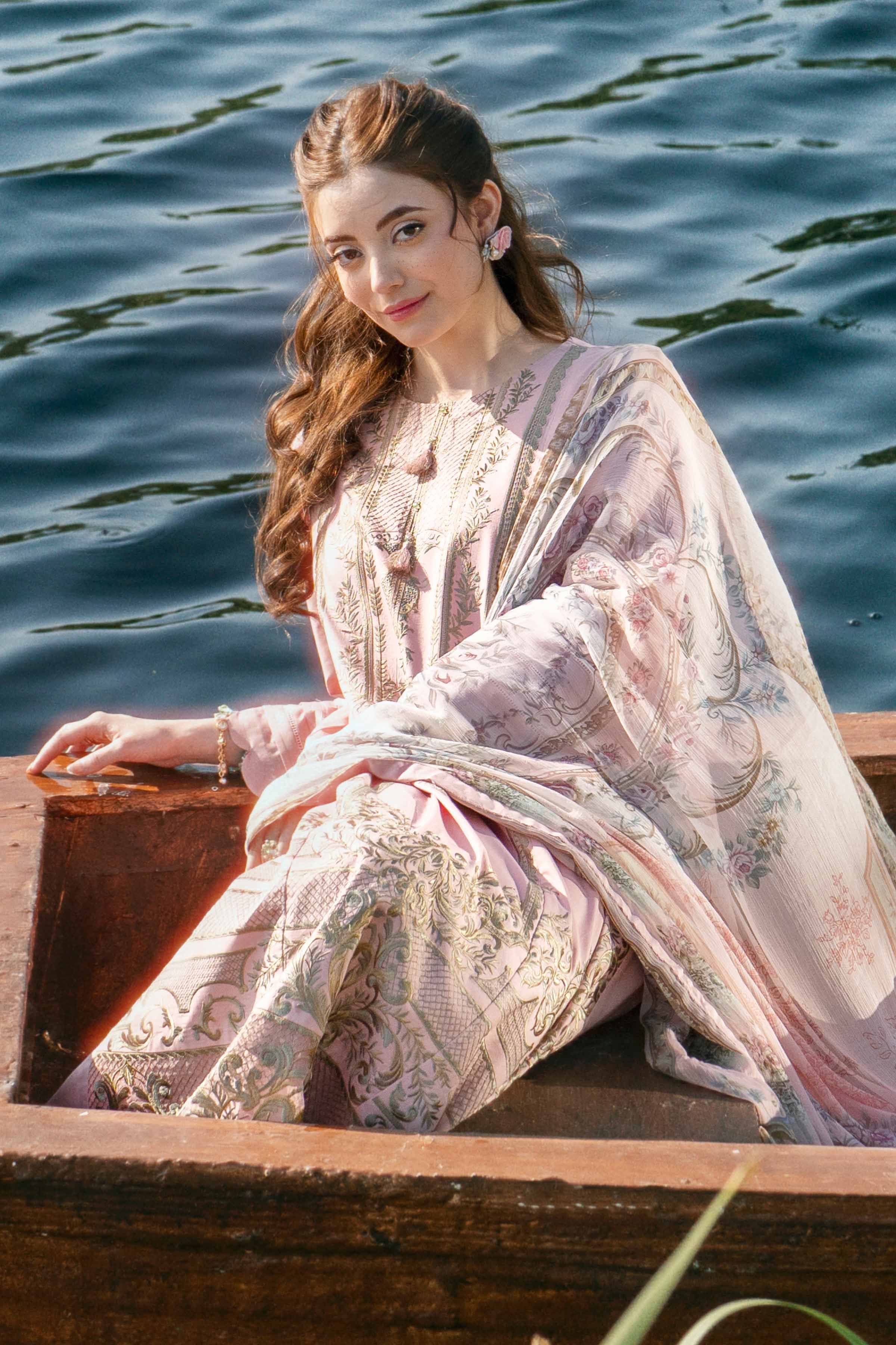 3 Piece - Digital Printed Embroidered Suit - 42502112