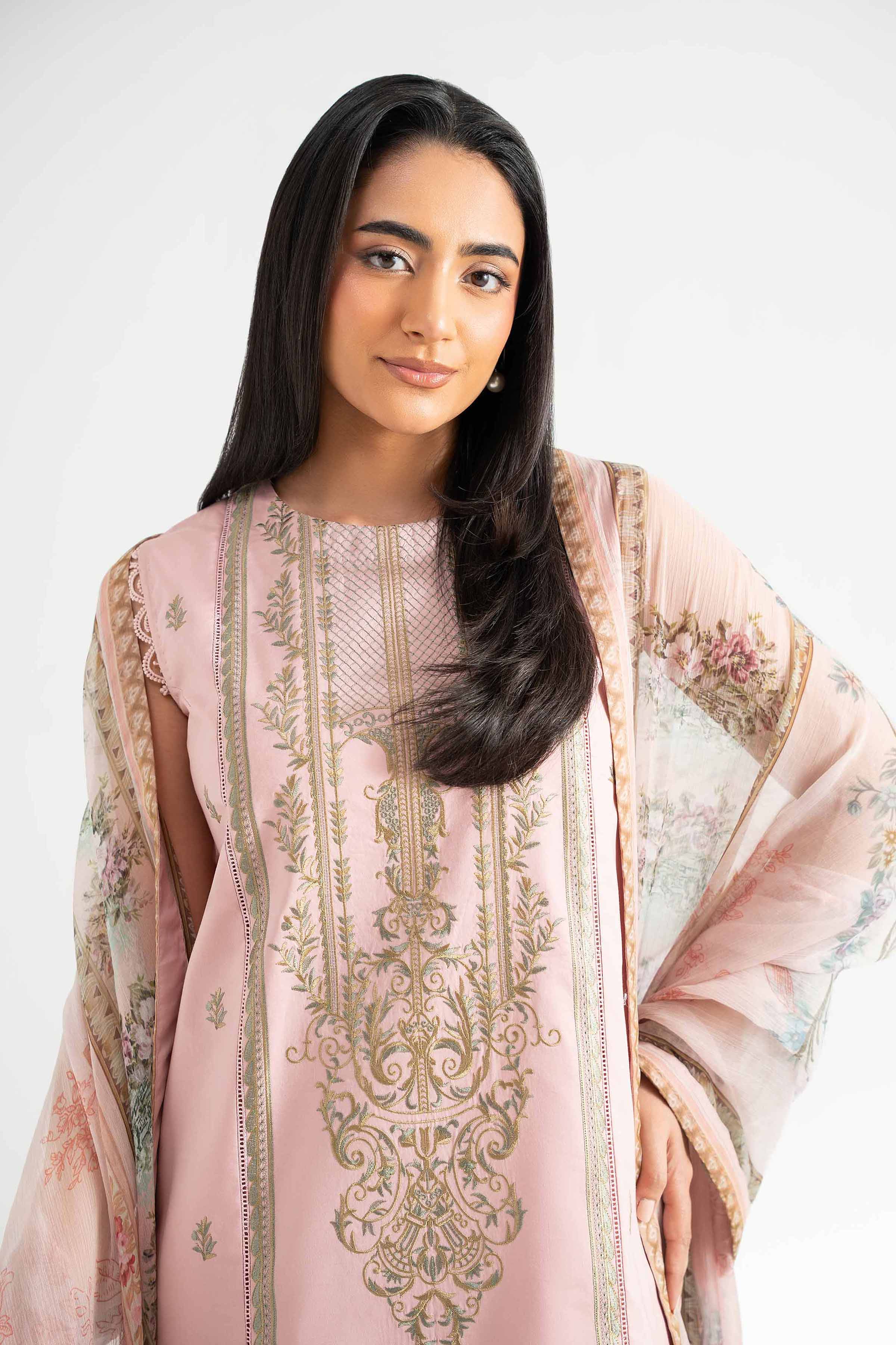 3 Piece - Digital Printed Embroidered Suit - 42502112 for Women - Unstitched Collection | Nishat | Shop Online
