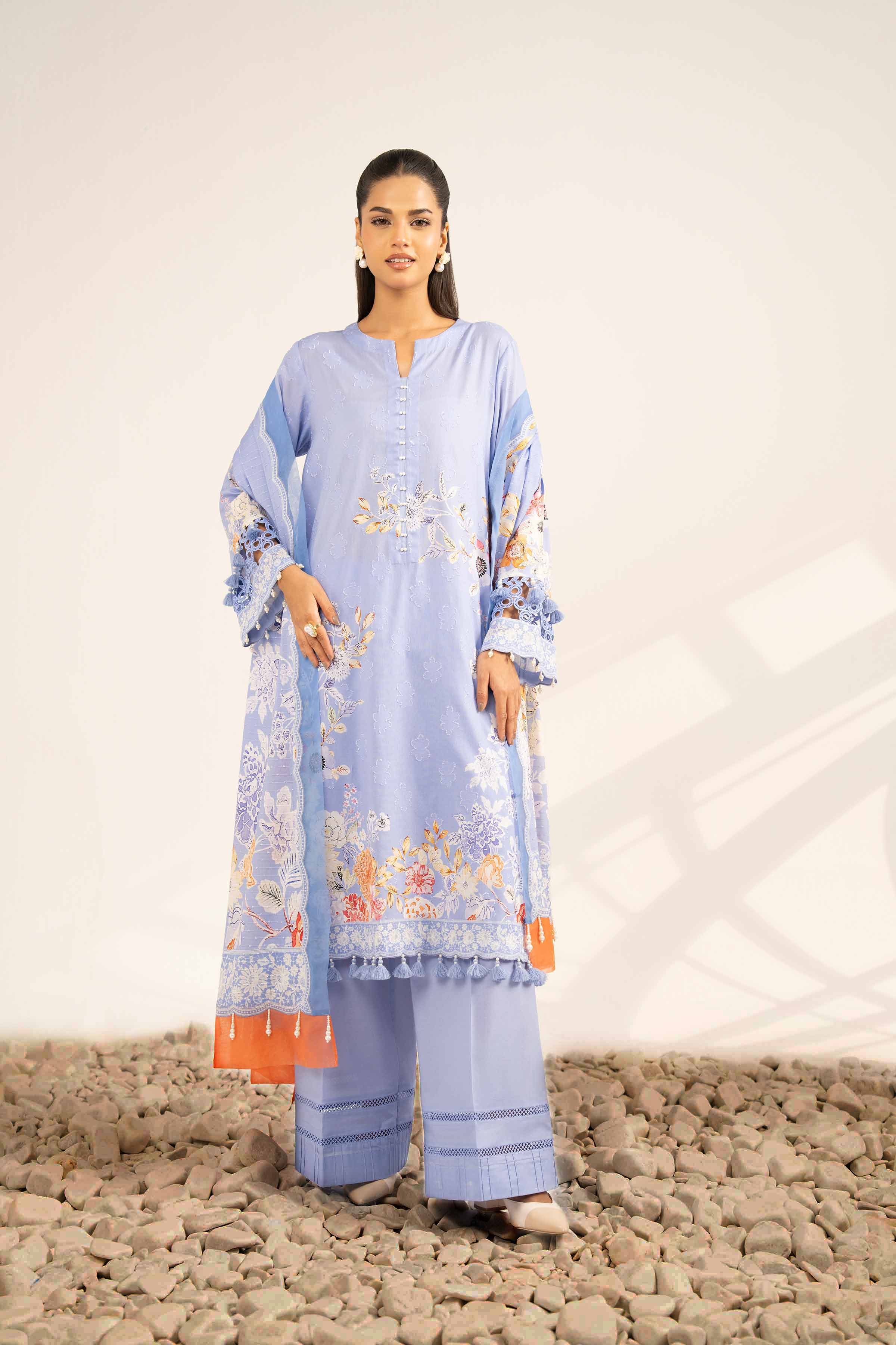 3 Piece - Digital Printed Jacquard Suit - 42502115 for Women - Unstitched Collection | Nishat | Shop Online