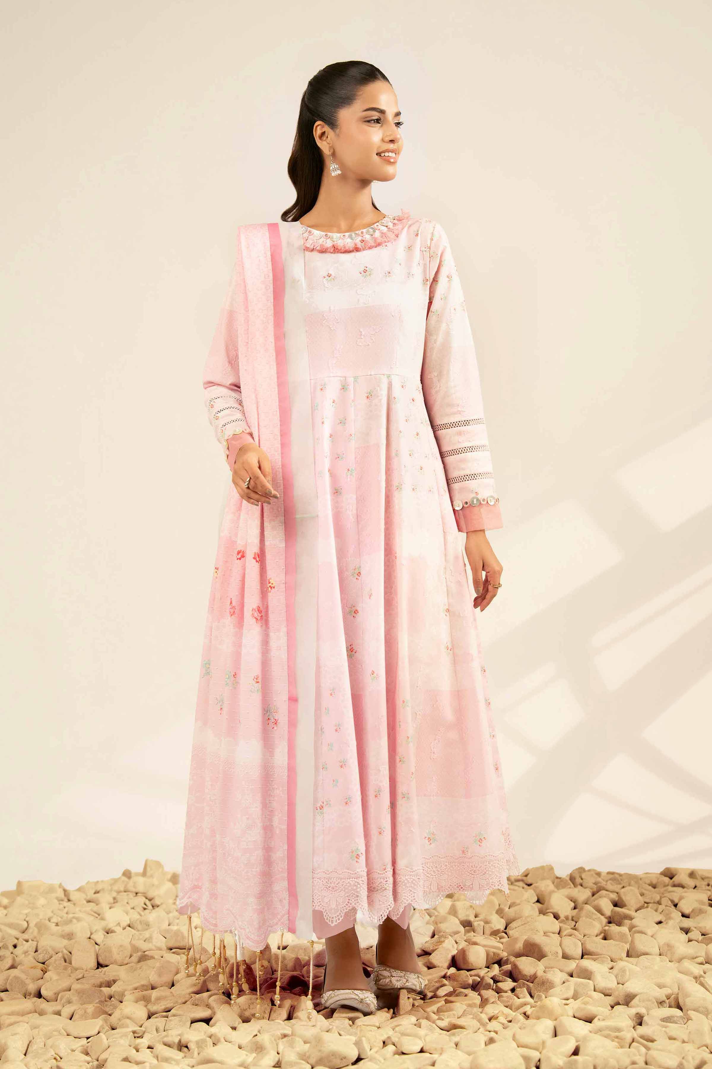 3 Piece - Digital Printed Jacquard Suit - 42502116 for Women - Unstitched Collection | Nishat | Shop Online